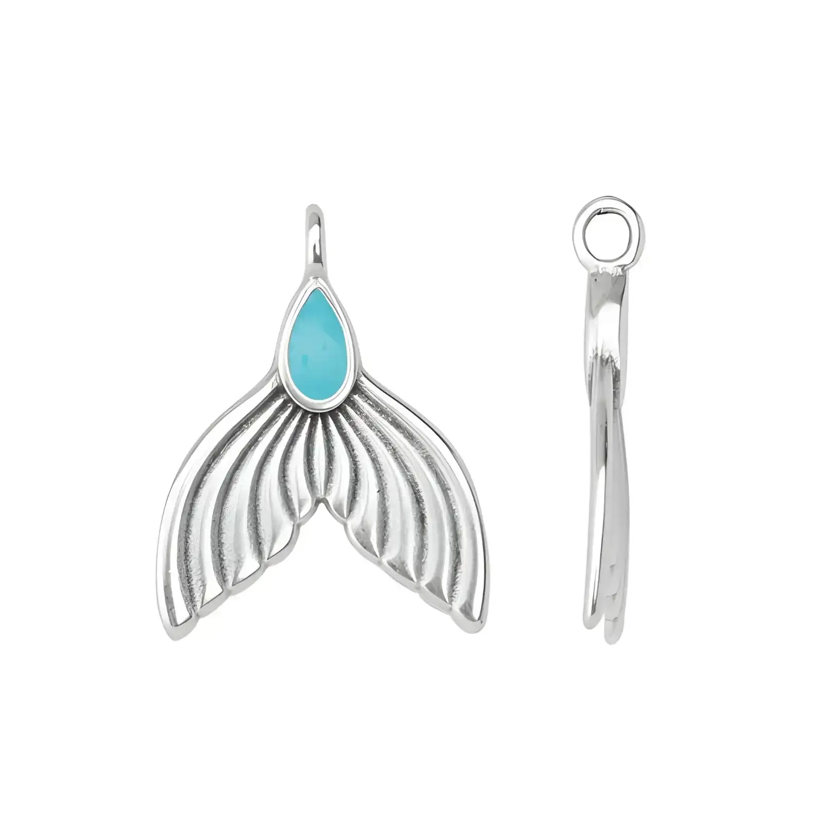 Aegean Mermaid Tail Charm or Pendant - Image 2