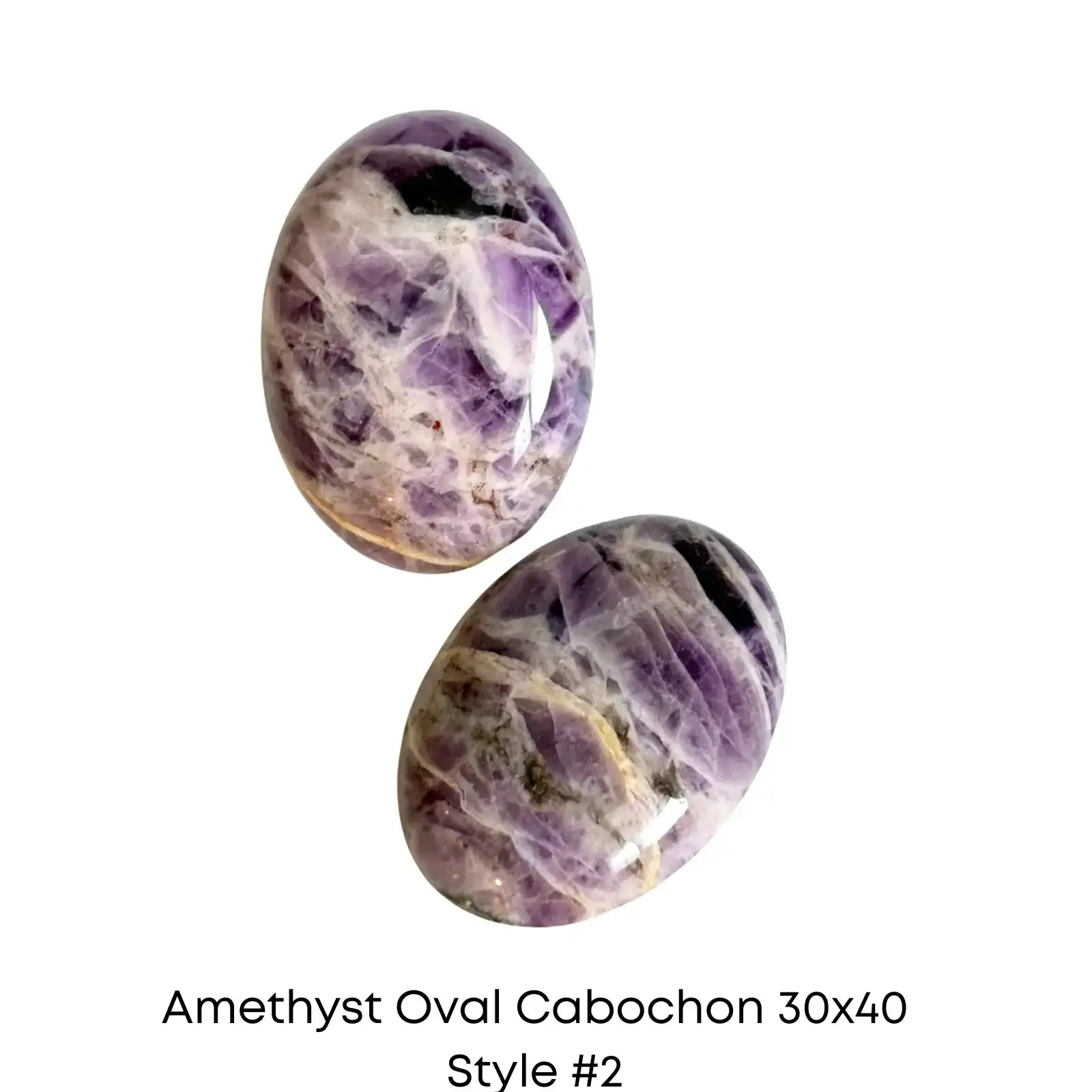 Amethyst Oval Cabochons, 30x40mm - Image 2