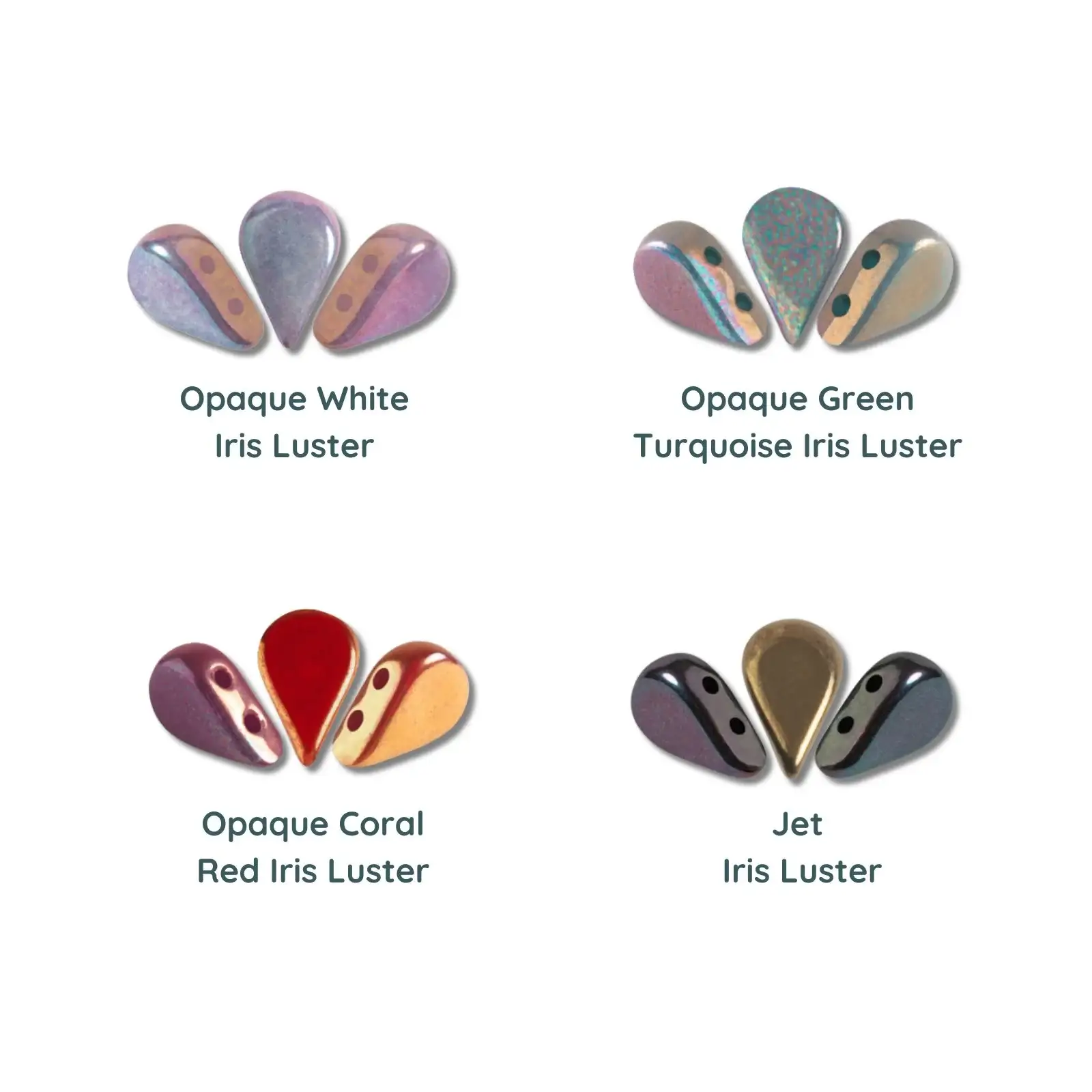 Amos Beads par Puca, Iris Luster, 5g & 20g