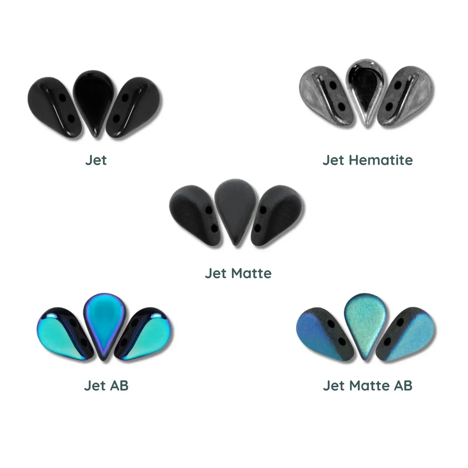Amos Beads par Puca, Jet, 5g & 20g