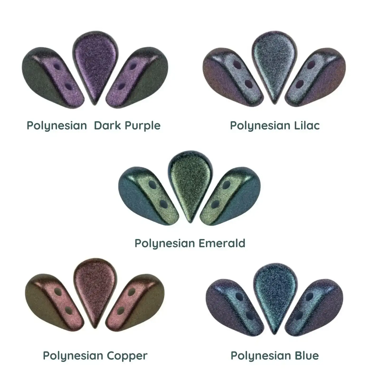 Amos Beads par Puca, Polynesian, 5g & 20g