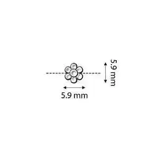 Cymbal Amoudi, 8/0 Bead Substitute or Embellishment, 5 Pcs. - Image 2