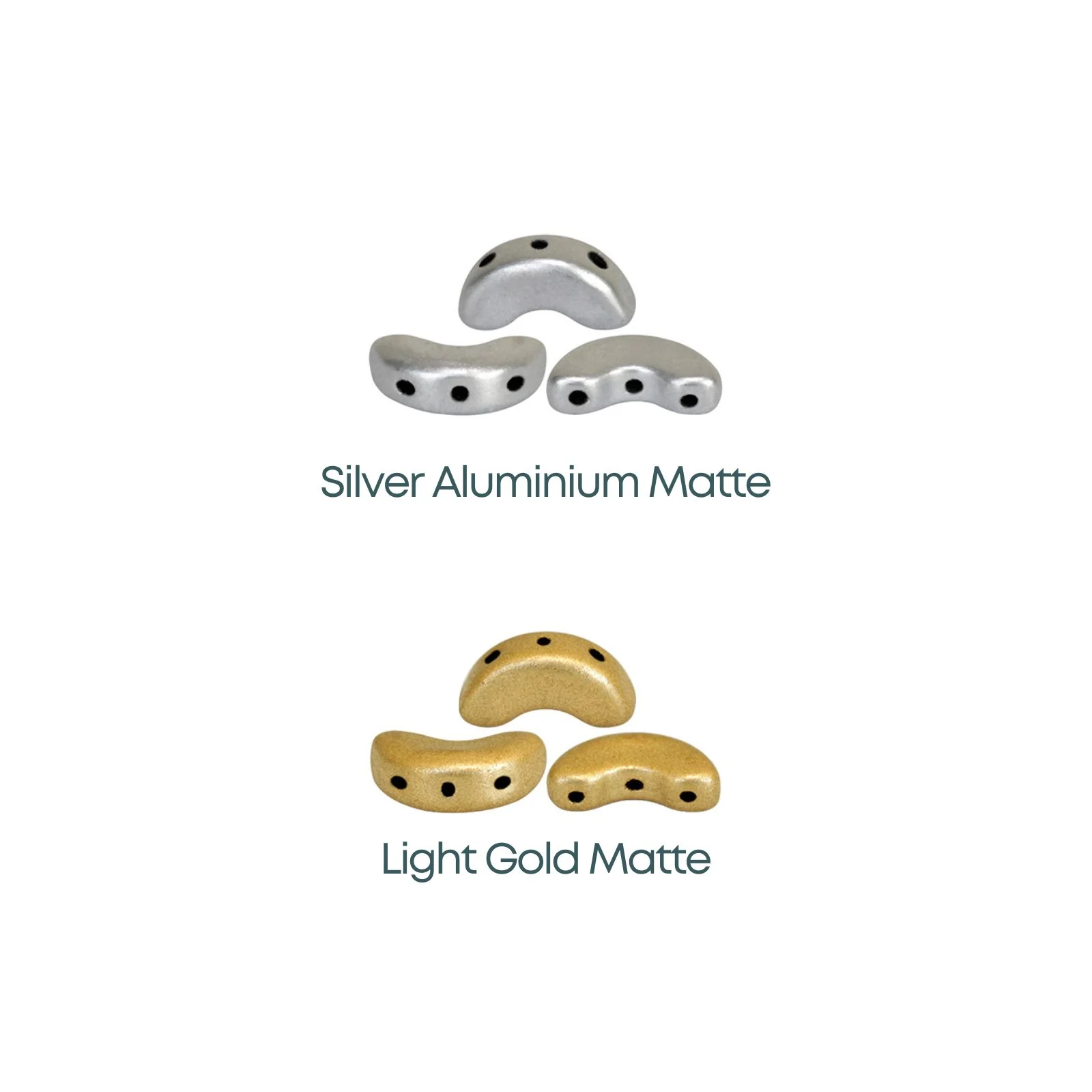 Arcos Beads par Puca, Classic Metals, 5g & 20g