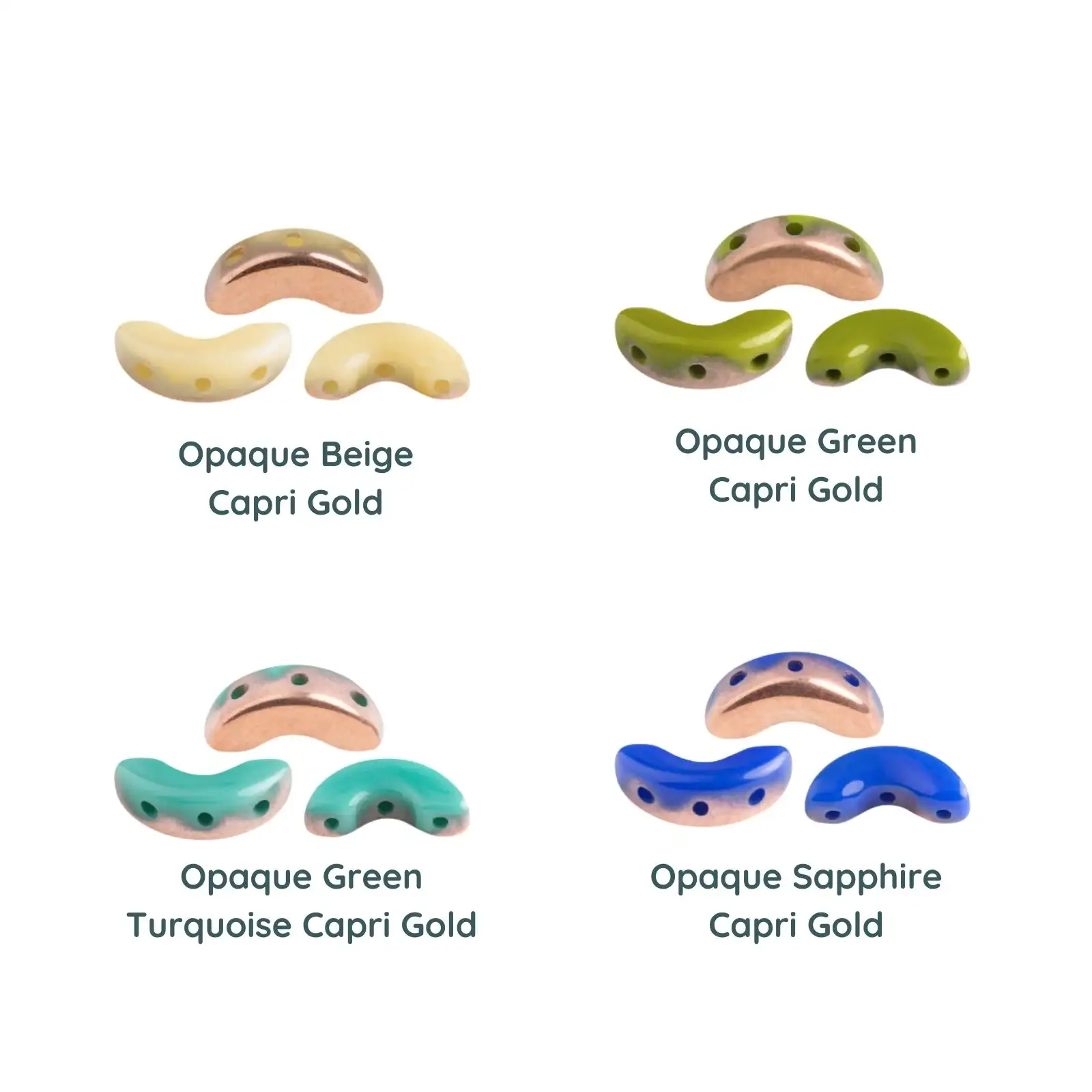 Arcos Beads par Puca, Capri Gold, 30 Beads