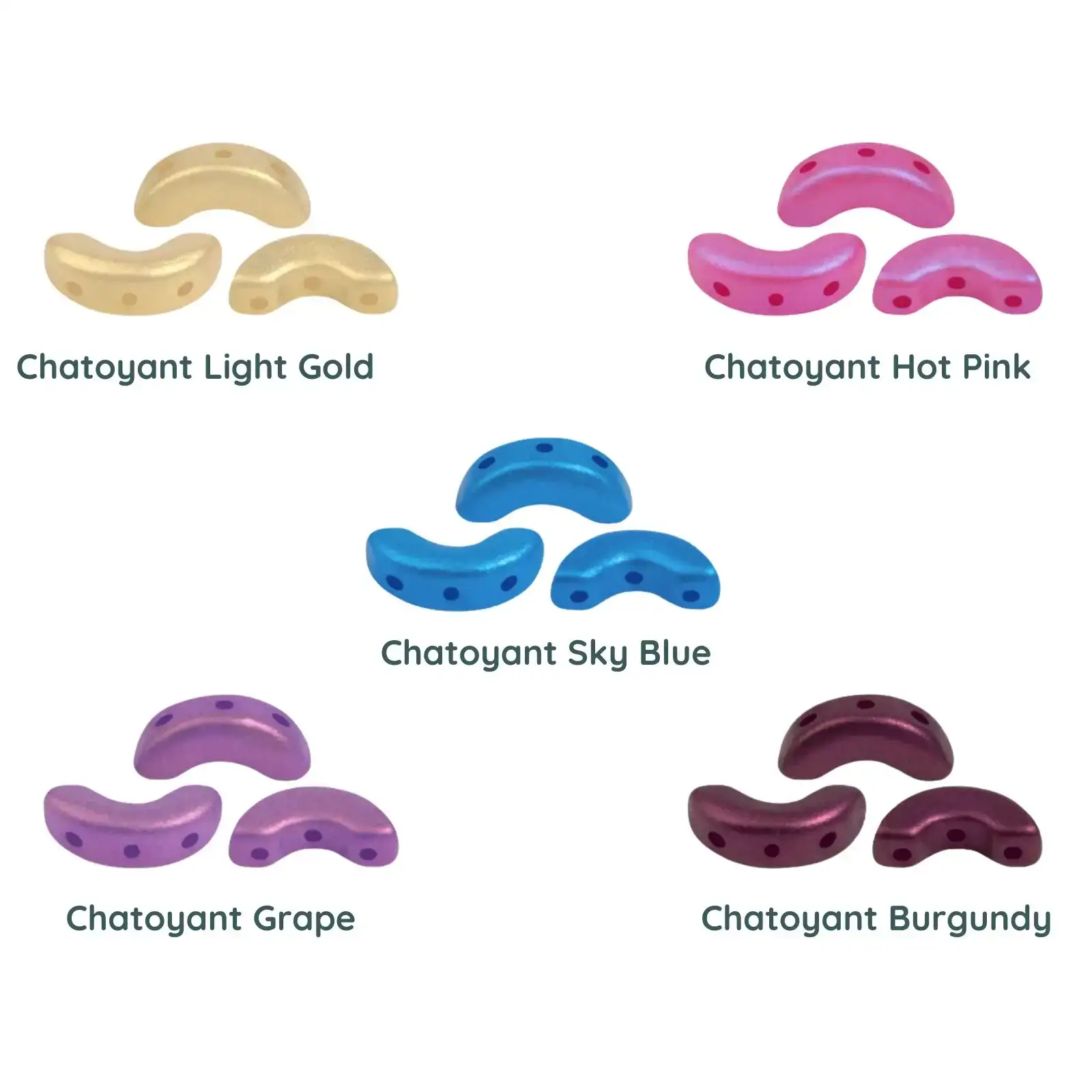 Arcos Beads par Puca, Chatoyant, 30 Beads & 20g