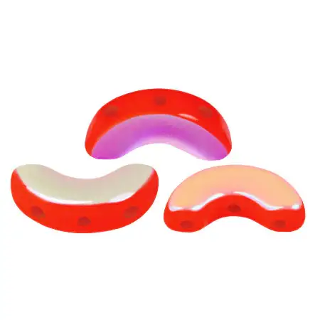 Arcos Beads par Puca, Opaque Coral Red, 30 Beads & 20g - Image 3