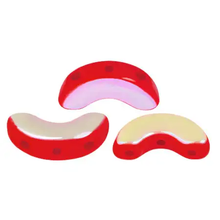 Arcos Beads par Puca, Opaque Coral Red, 30 Beads & 20g - Image 4
