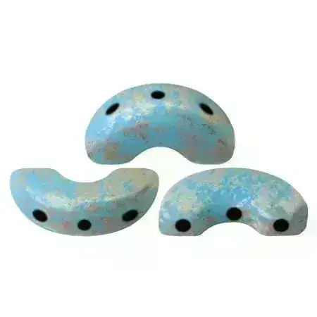Arcos Beads par Puca, Opaque Blue Turquoise, 30 Beads - Image 4