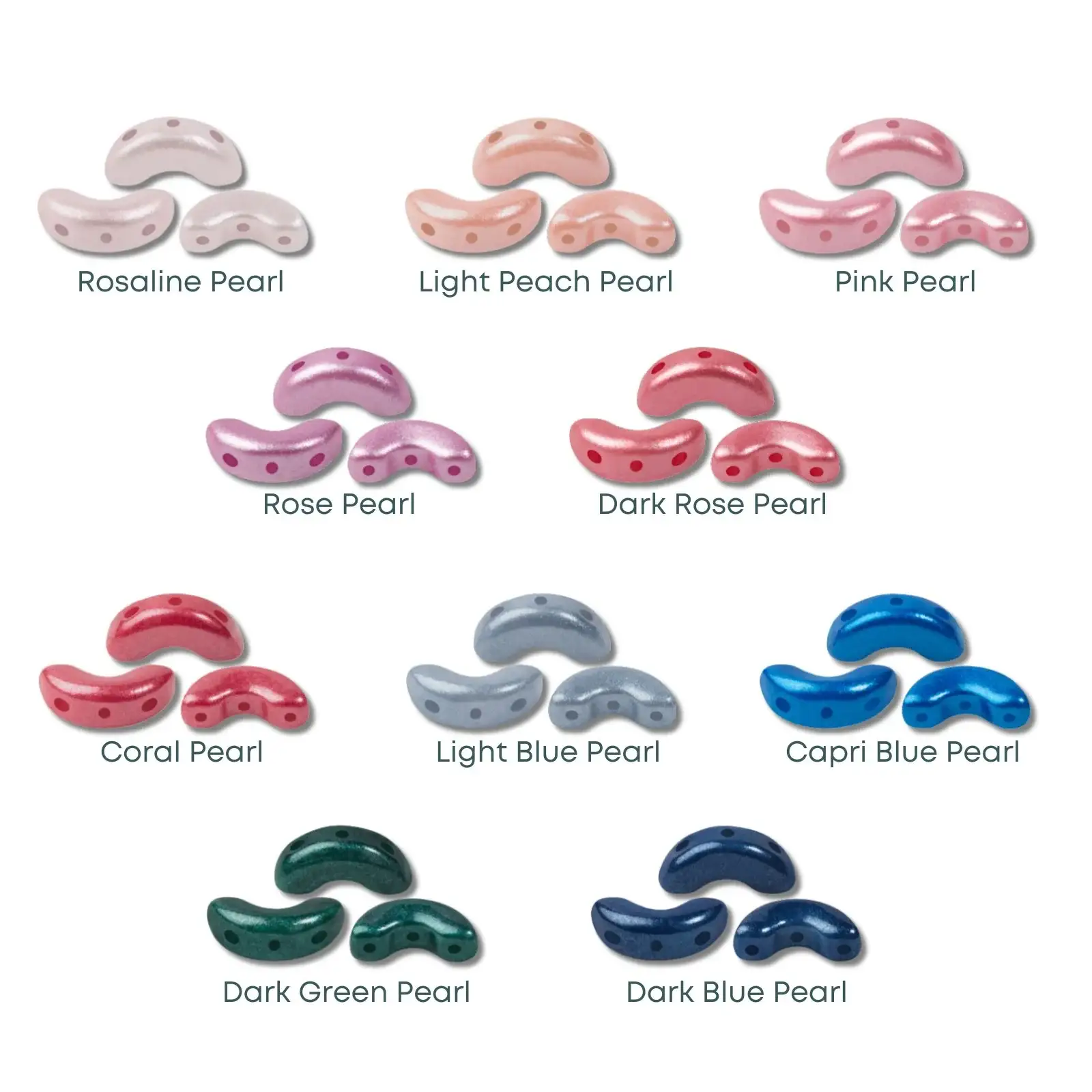 Arcos Beads par Puca, Pearl, 5g & 20g