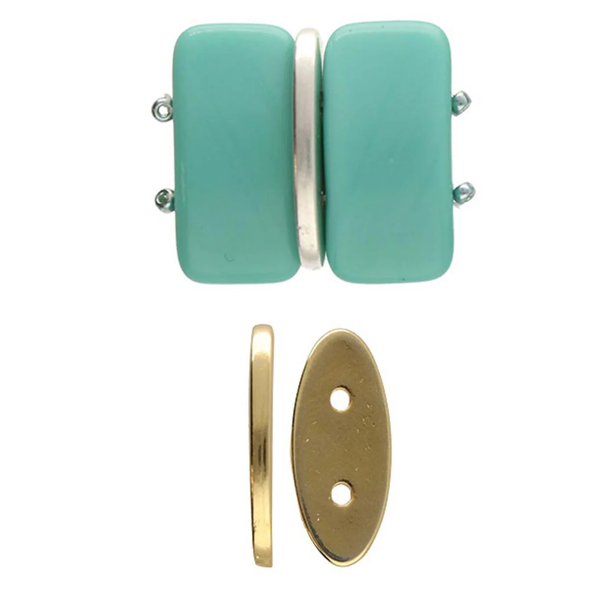 Cymbal Aselinos Carrier Bead Substitute or Spacer, 4 Pcs - Image 3