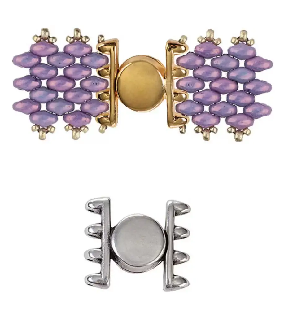 Cymbal Ateni IV, Superduo Bead Magnetic Clasp, 1 piece - Image 2