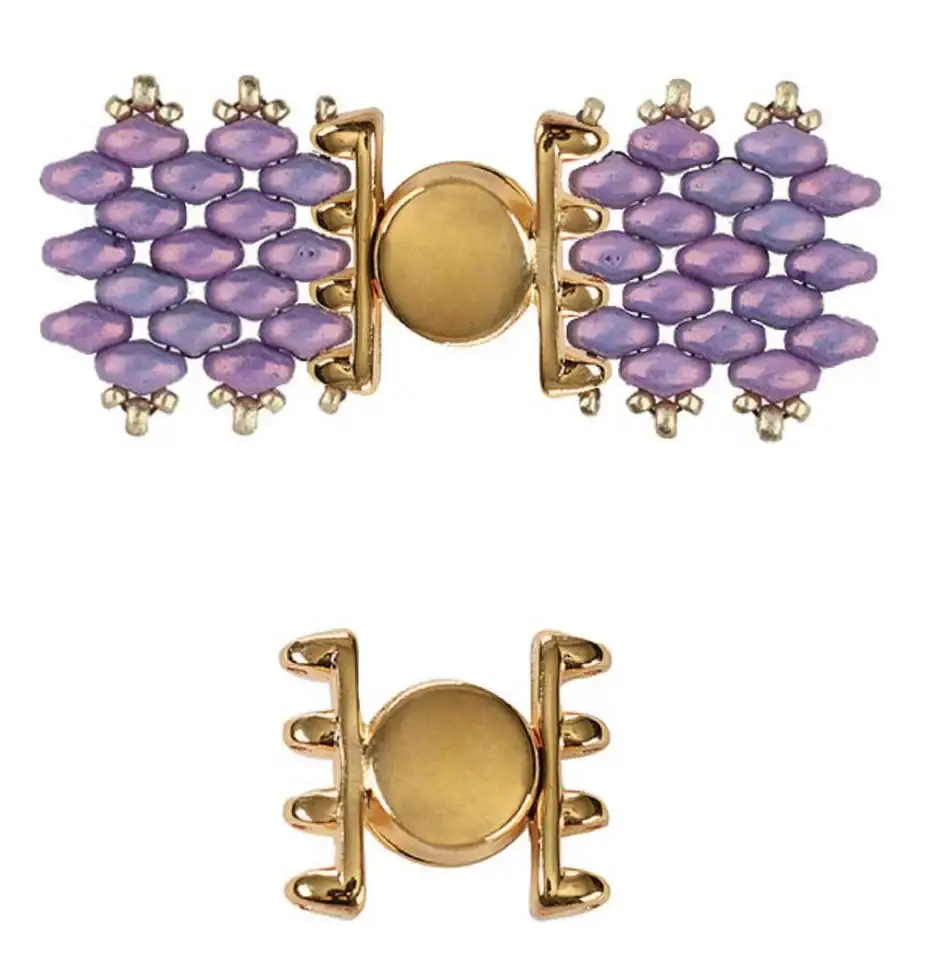 Cymbal Ateni IV, Superduo Bead Magnetic Clasp, 1 piece - Image 3