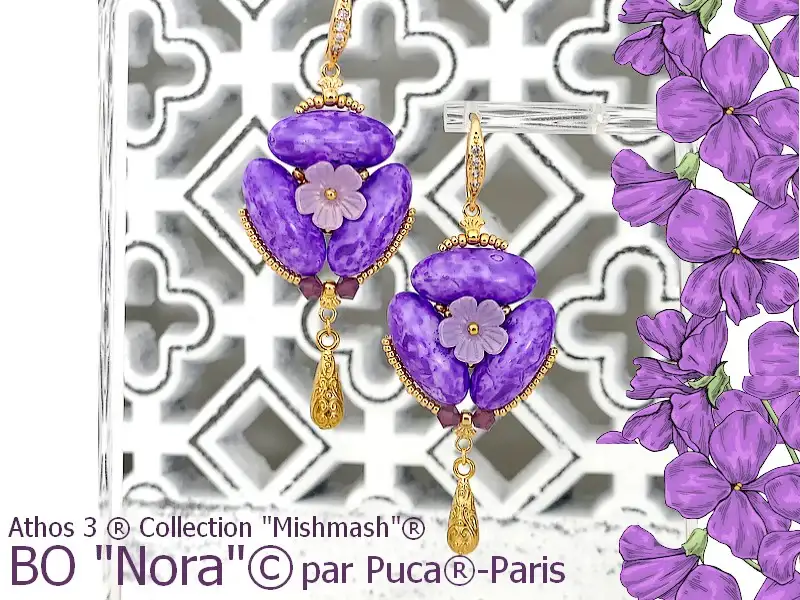 Athos 3-Hole Beads par Puca, Mishmash, 2 pcs & 10pcs - Image 9