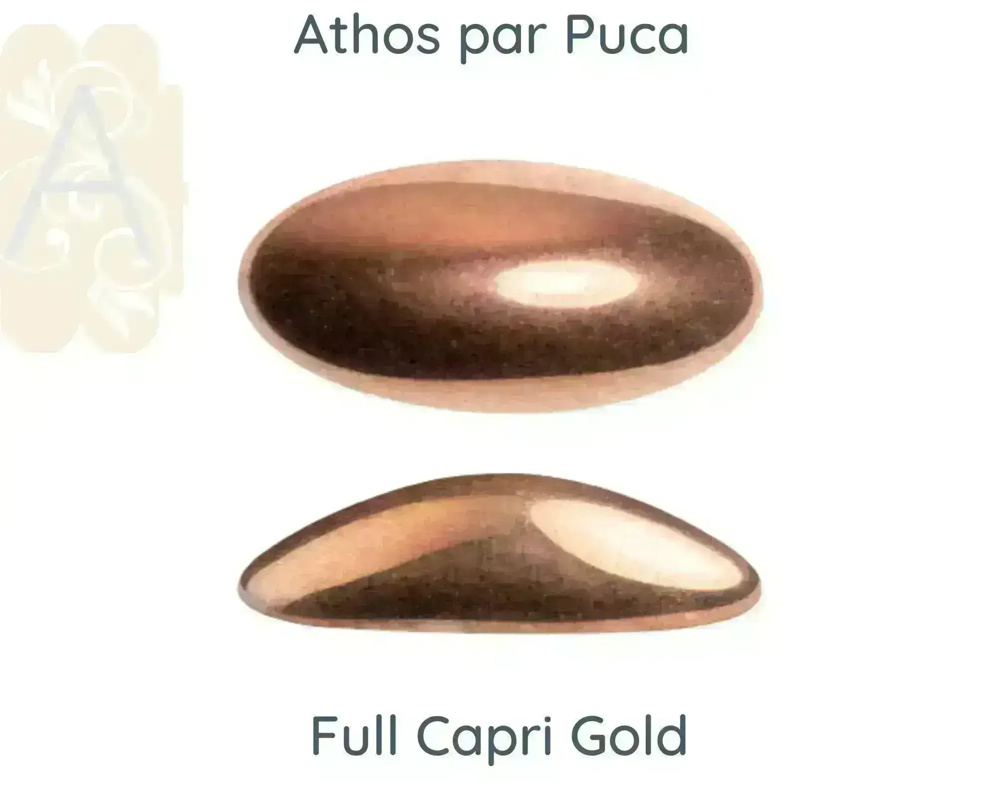 Athos Beads Cabochons par Puca (No Holes), Black & White - Image 6