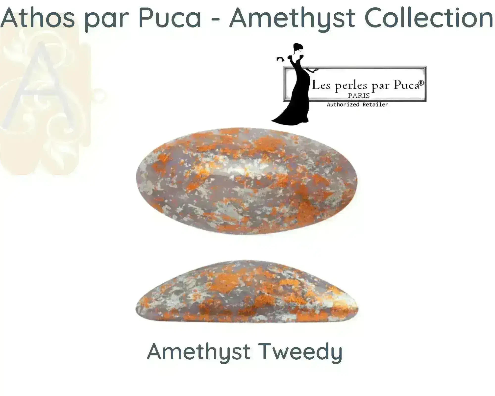 Athos Beads Cabochons par Puca (No Holes), Purple - Image 4