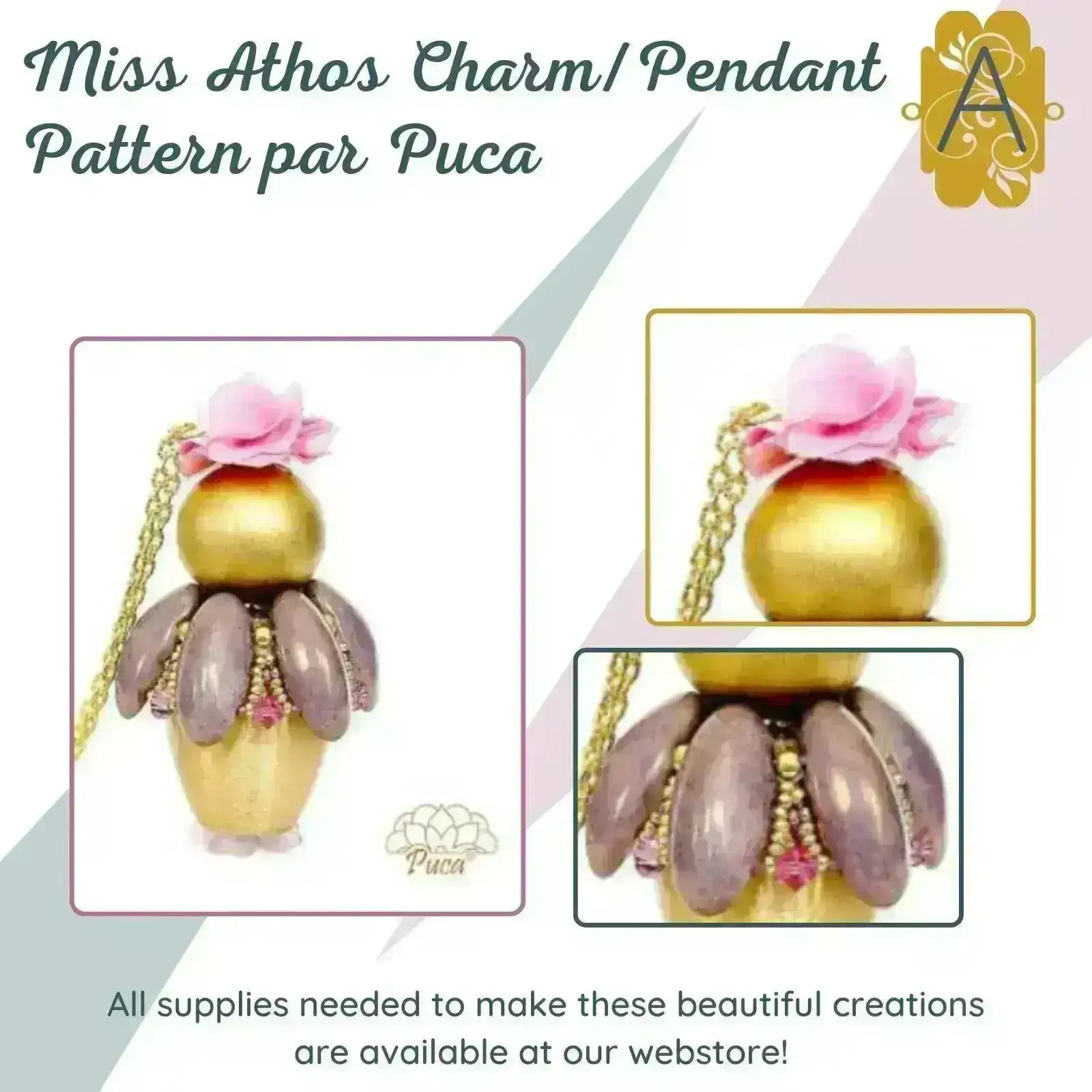 Athos 3-Hole Beads par Puca Beads, Full - Image 8