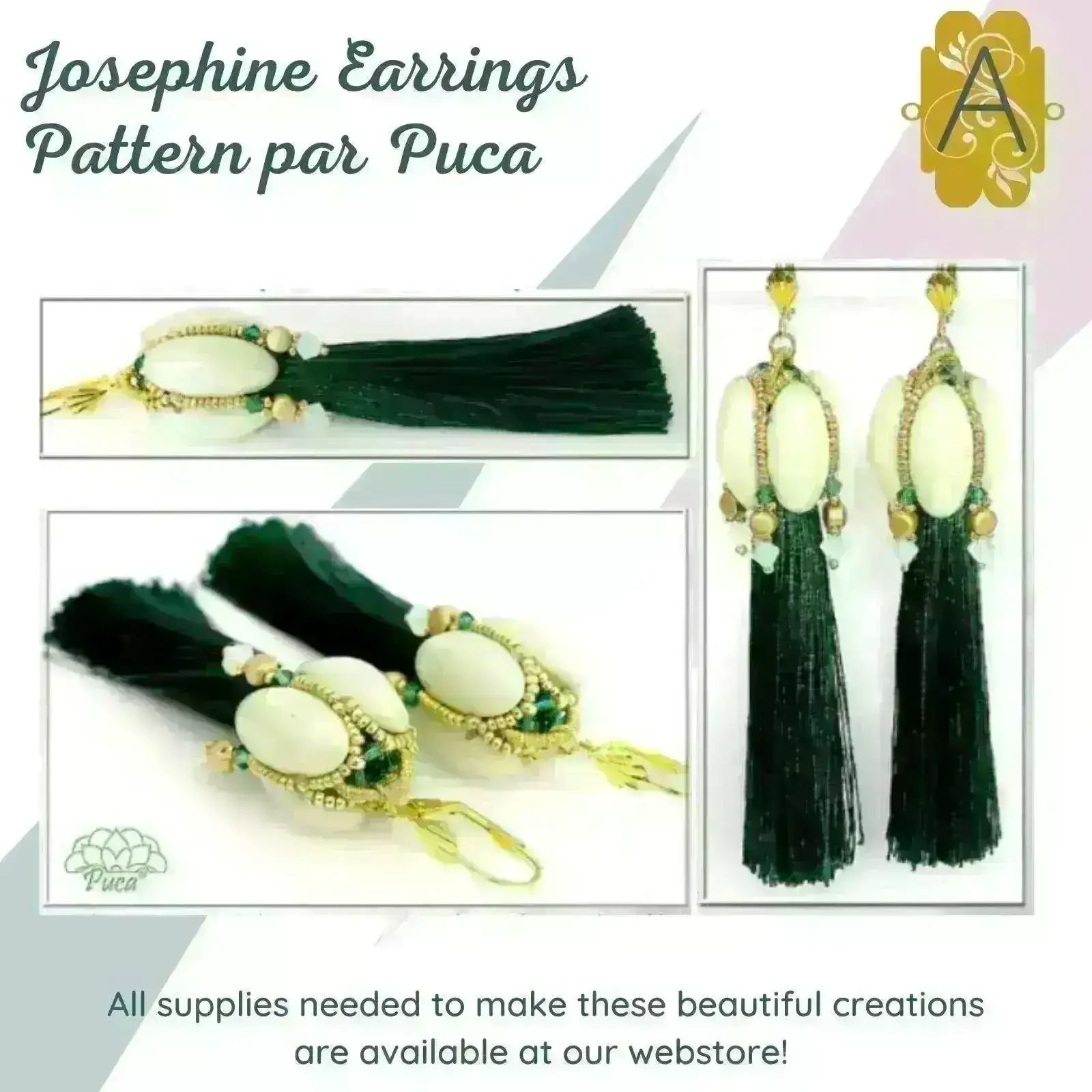 Athos 3-Hole Beads par Puca, Mix Ceramic Look - Image 8
