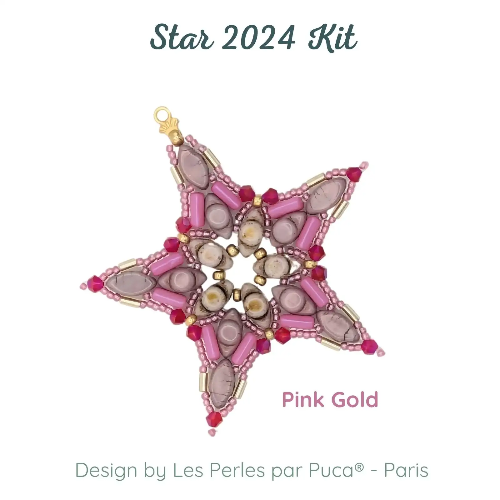 Star 2024 Ornament, Complete Bead Kit - Image 6