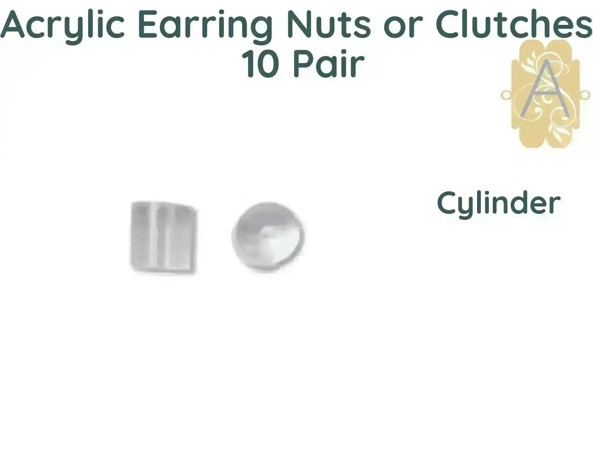 Bead-ssentials ®, Acrylic Silicone Earring Nuts, Backs or Clutches, 4 Styles - Image 4