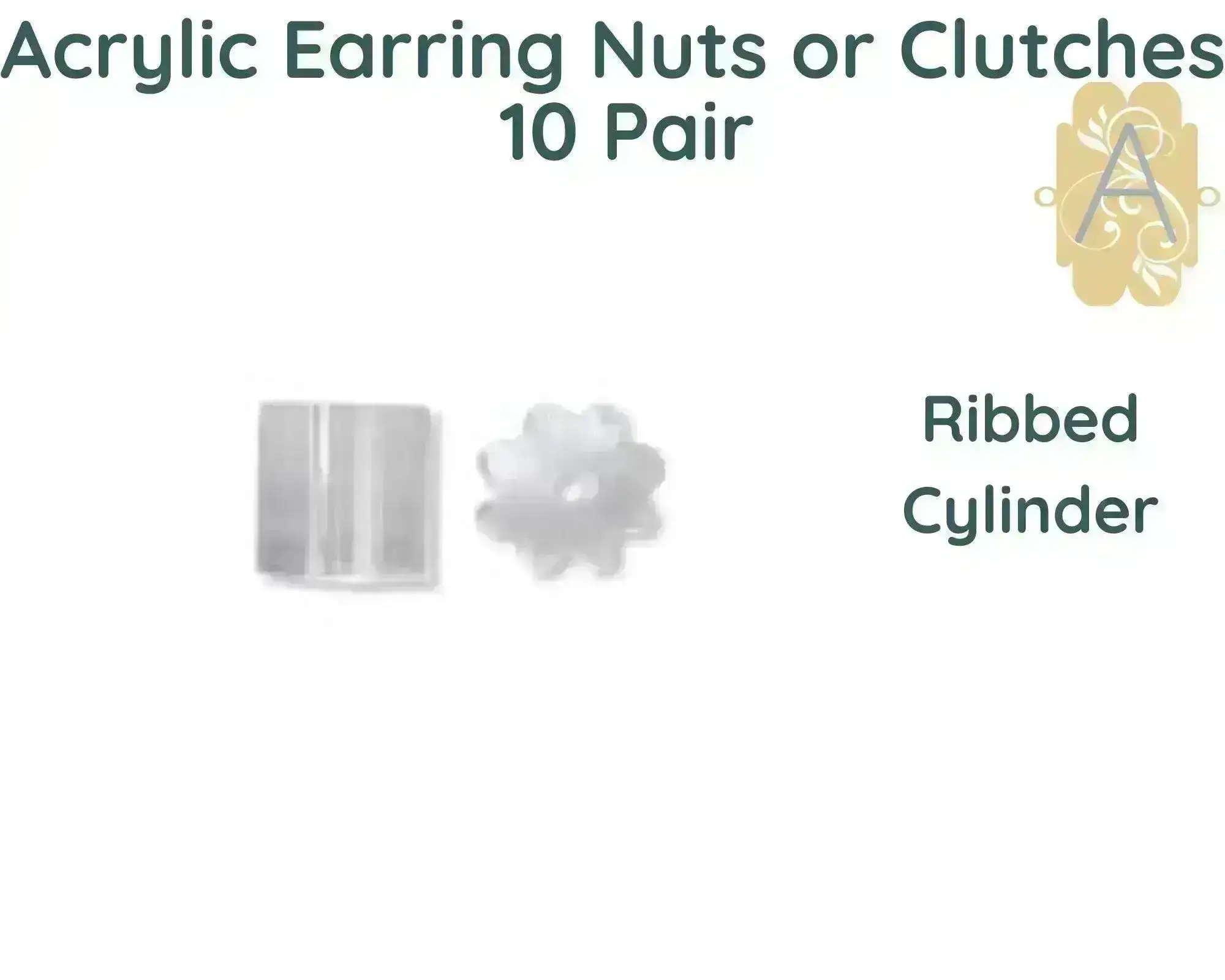 Bead-ssentials ®, Acrylic Silicone Earring Nuts, Backs or Clutches, 4 Styles - Image 5