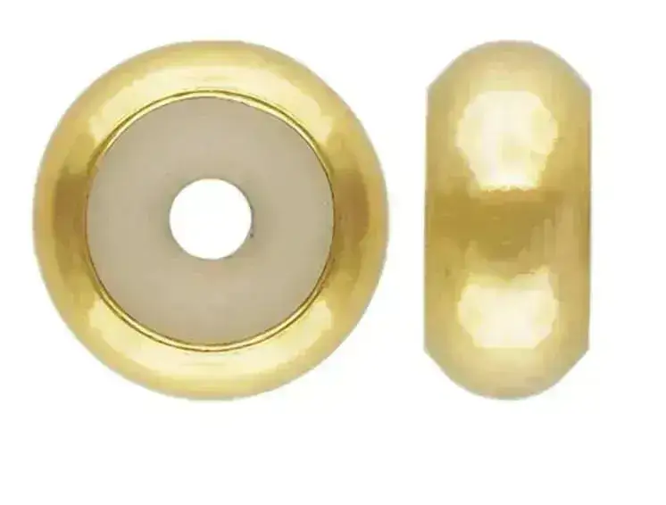 SMALL Bead Stoppers for Leather, Cord or Chain, 6mmx1.2mm - Image 7