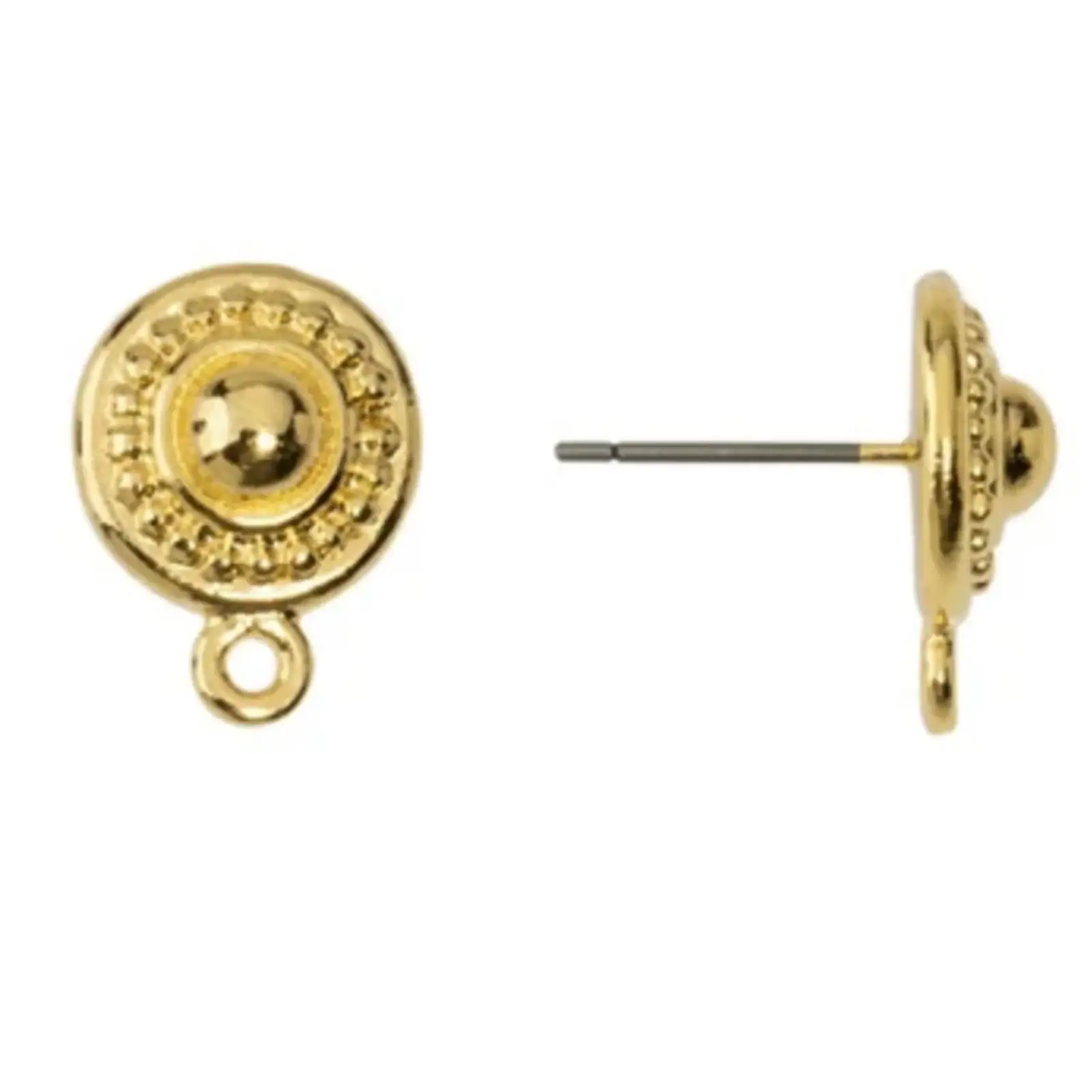 Tierracast Beaded Earring Studs, 11mm, Titanium Posts - Image 3