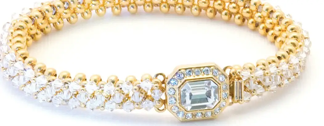 Claspgarten Crystal Heaven, 1-Strand or 2-Strand Box Clasp, 4 Finishes - Image 6