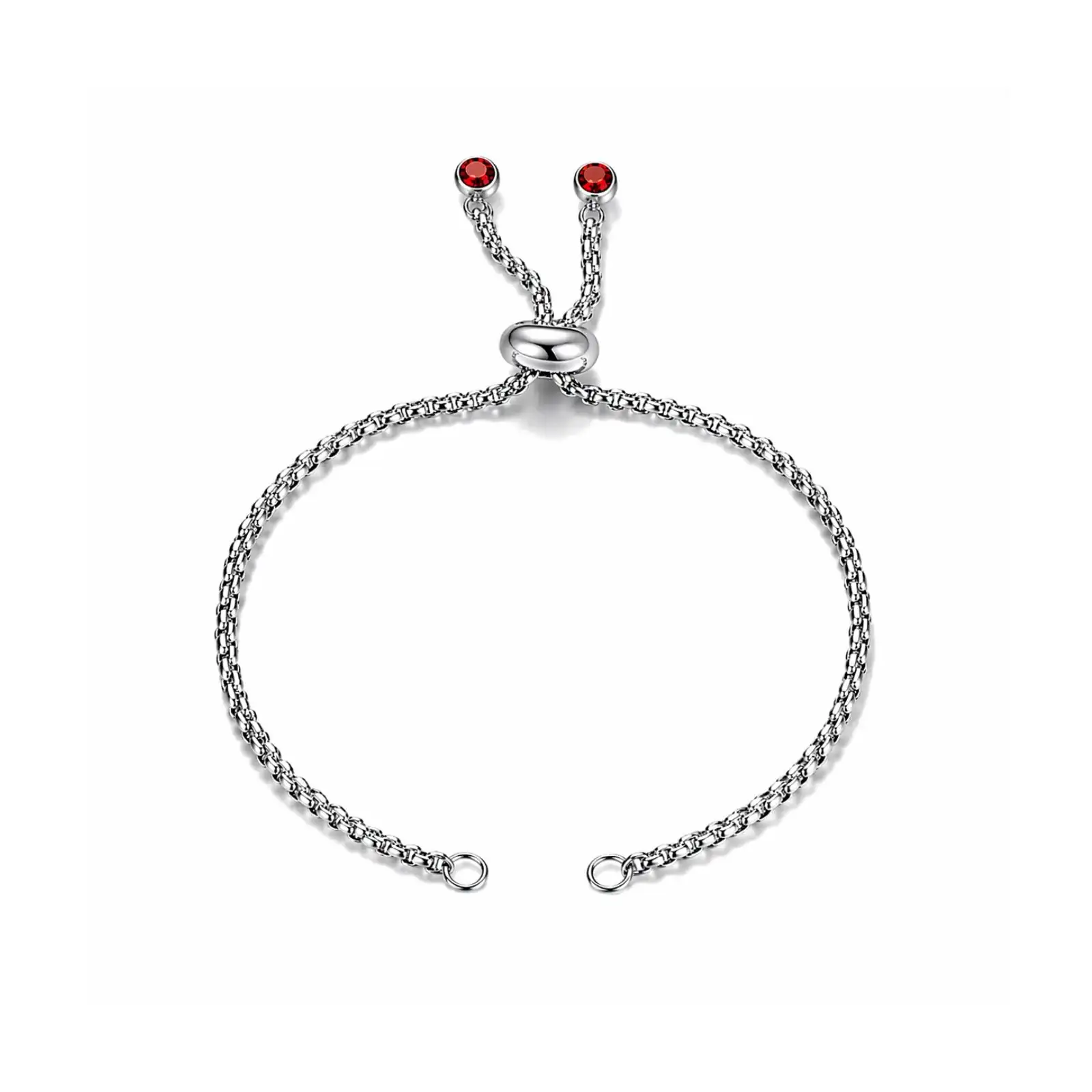 Adjustable Bolo Bracelet Chains with Rhinestone Endings - Image 3