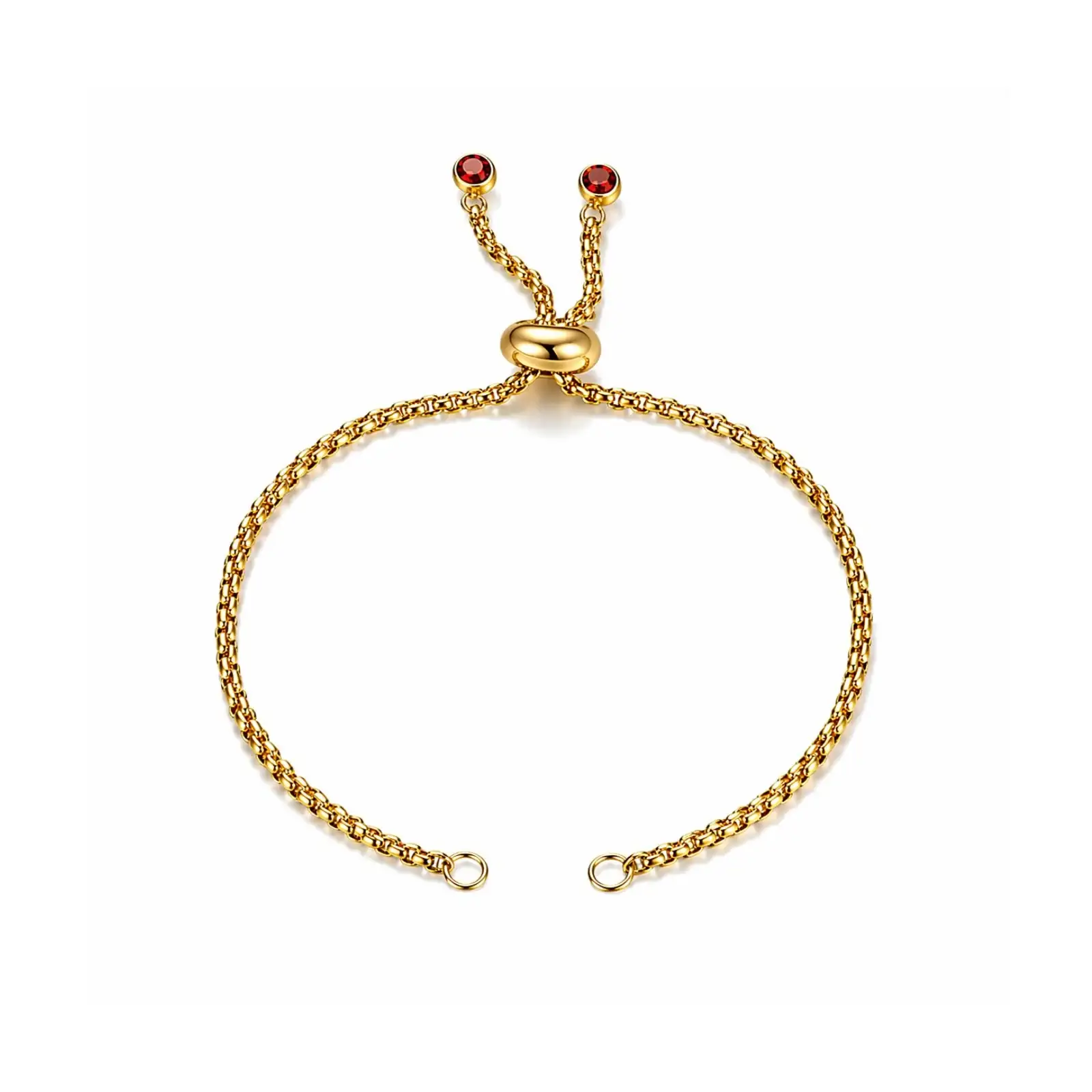 Adjustable Bolo Bracelet Chains with Rhinestone Endings - Image 5