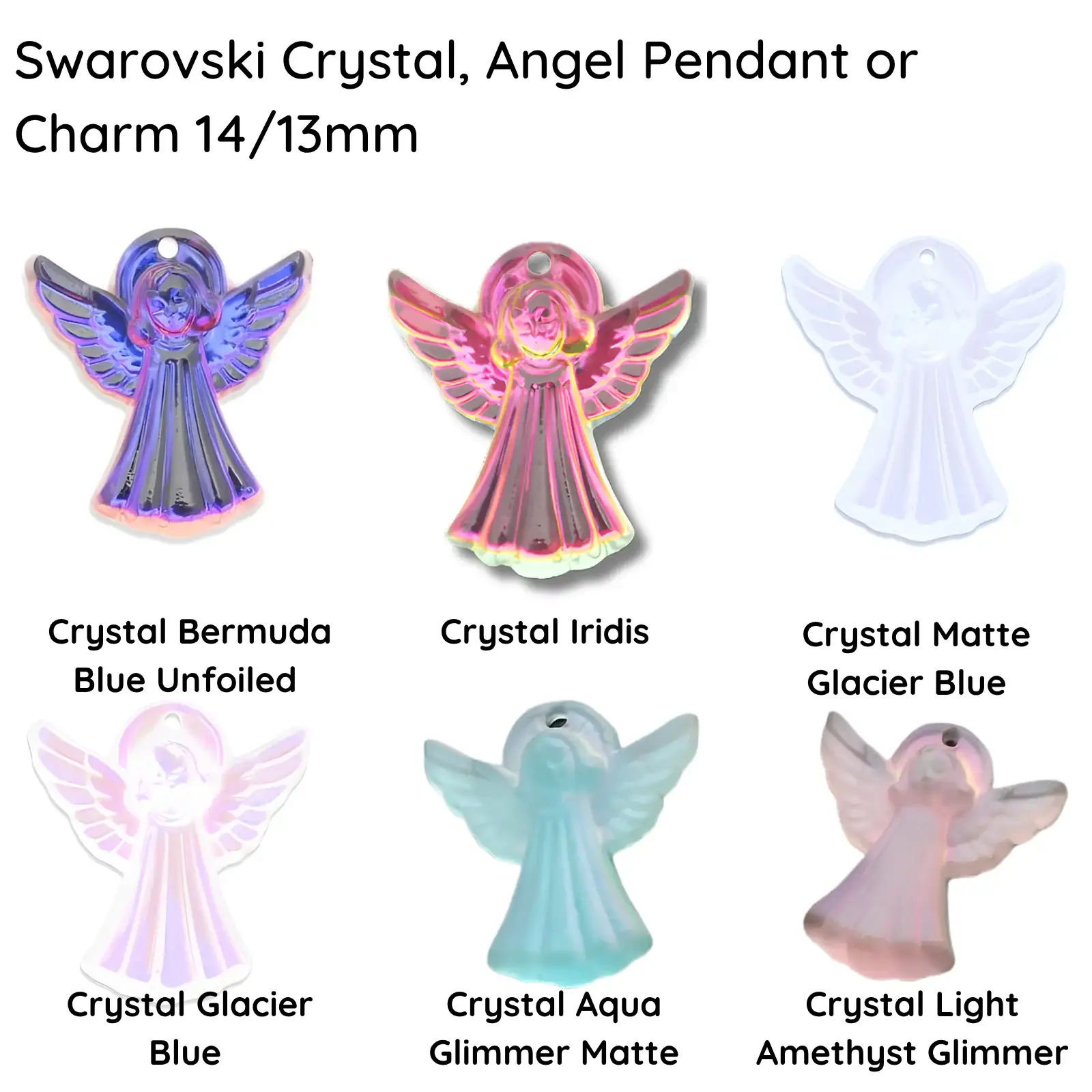 Swarovski Vintage Crystal Angel Charm or Pendant