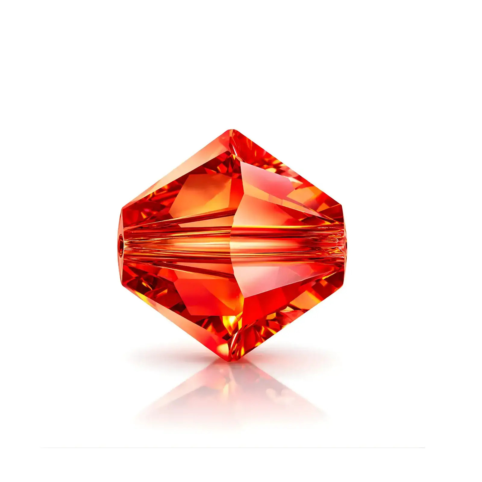Brilliance Austrian Crystal Bicones 5328, 3mm Padparadscha Champagne