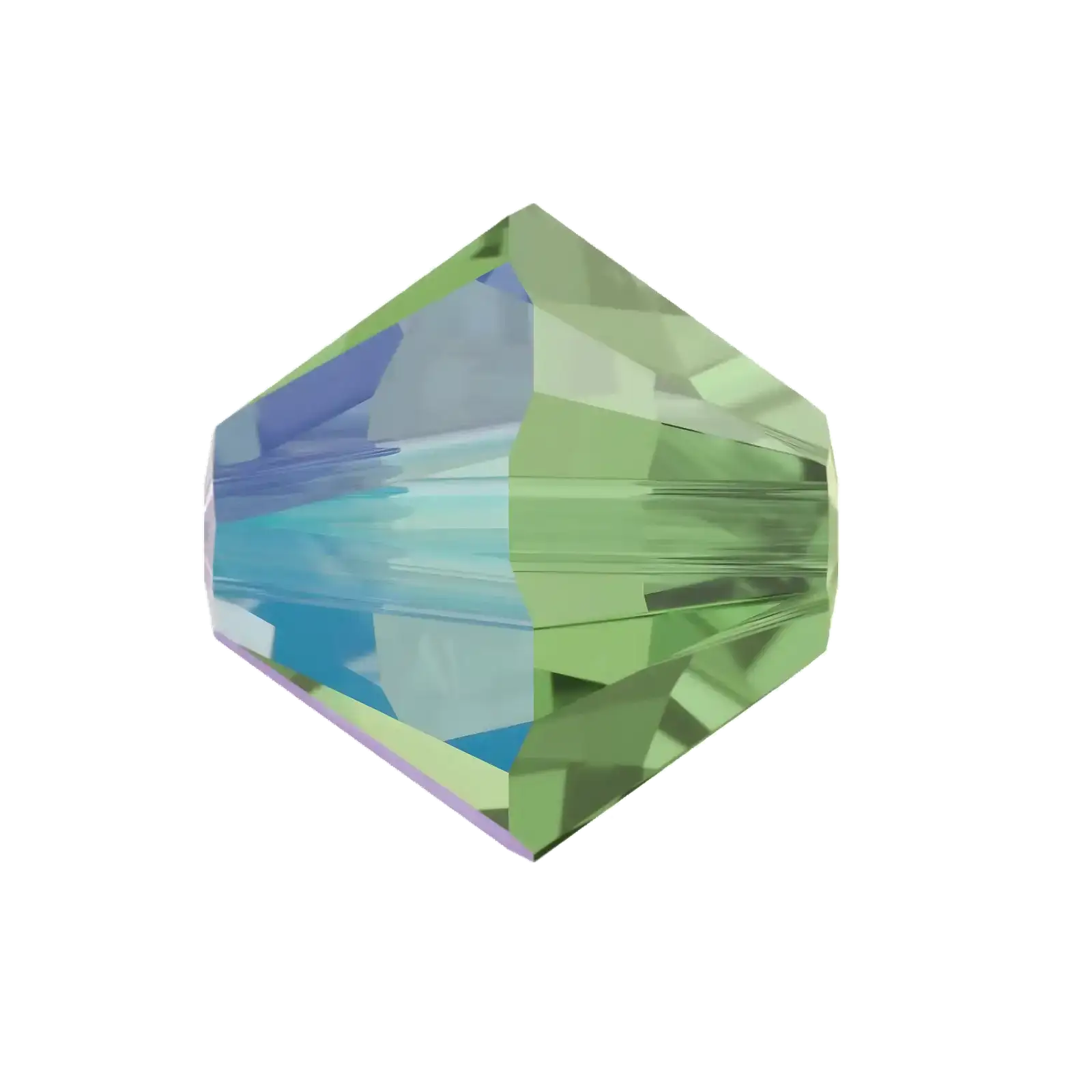Brilliance Austrian Crystal Bicones 5328, 6mm, Erinite Shimmer