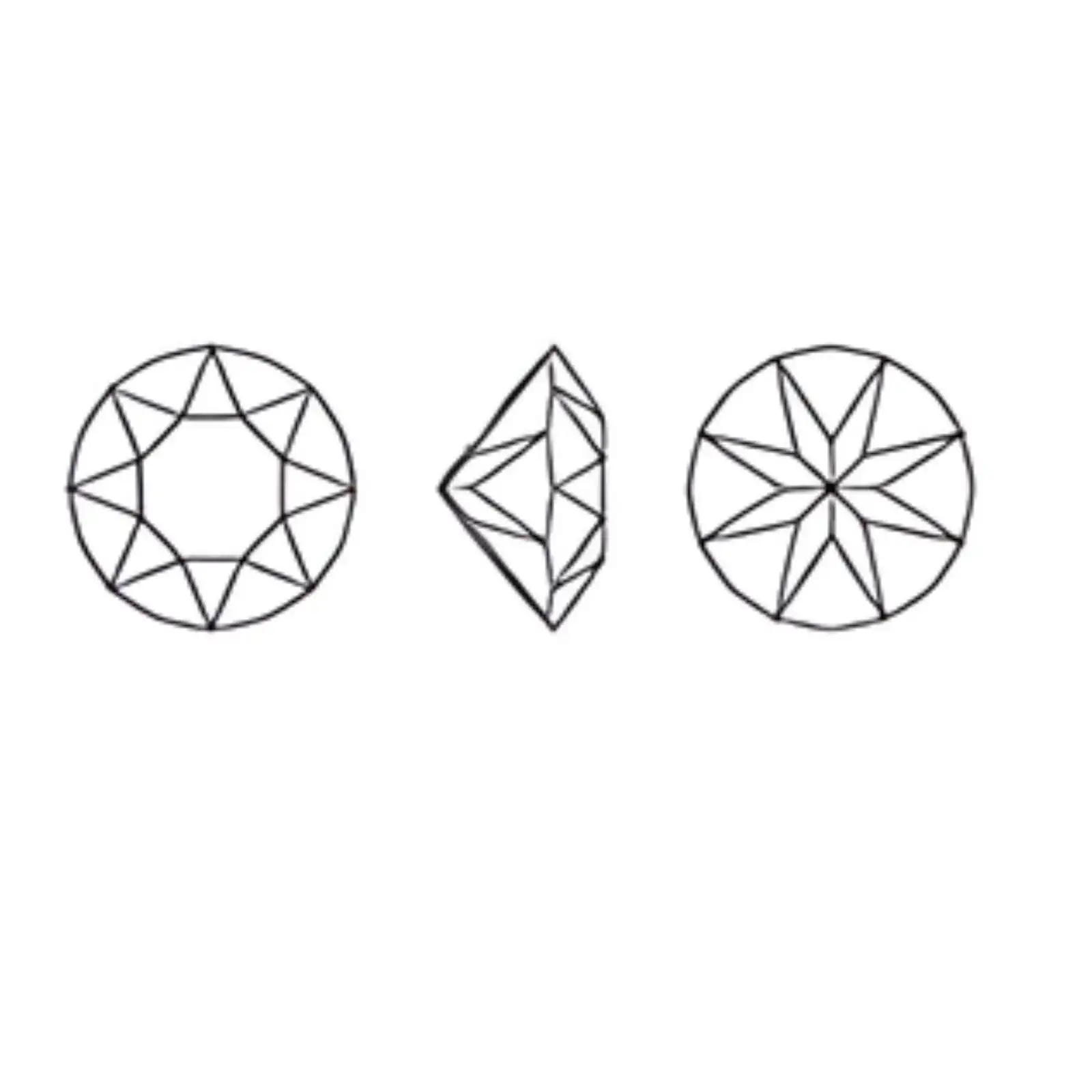 Brilliance Crystal 1088 Chatons, 39ss, 8mm, Crystal AB, 2 Pcs. - Image 2