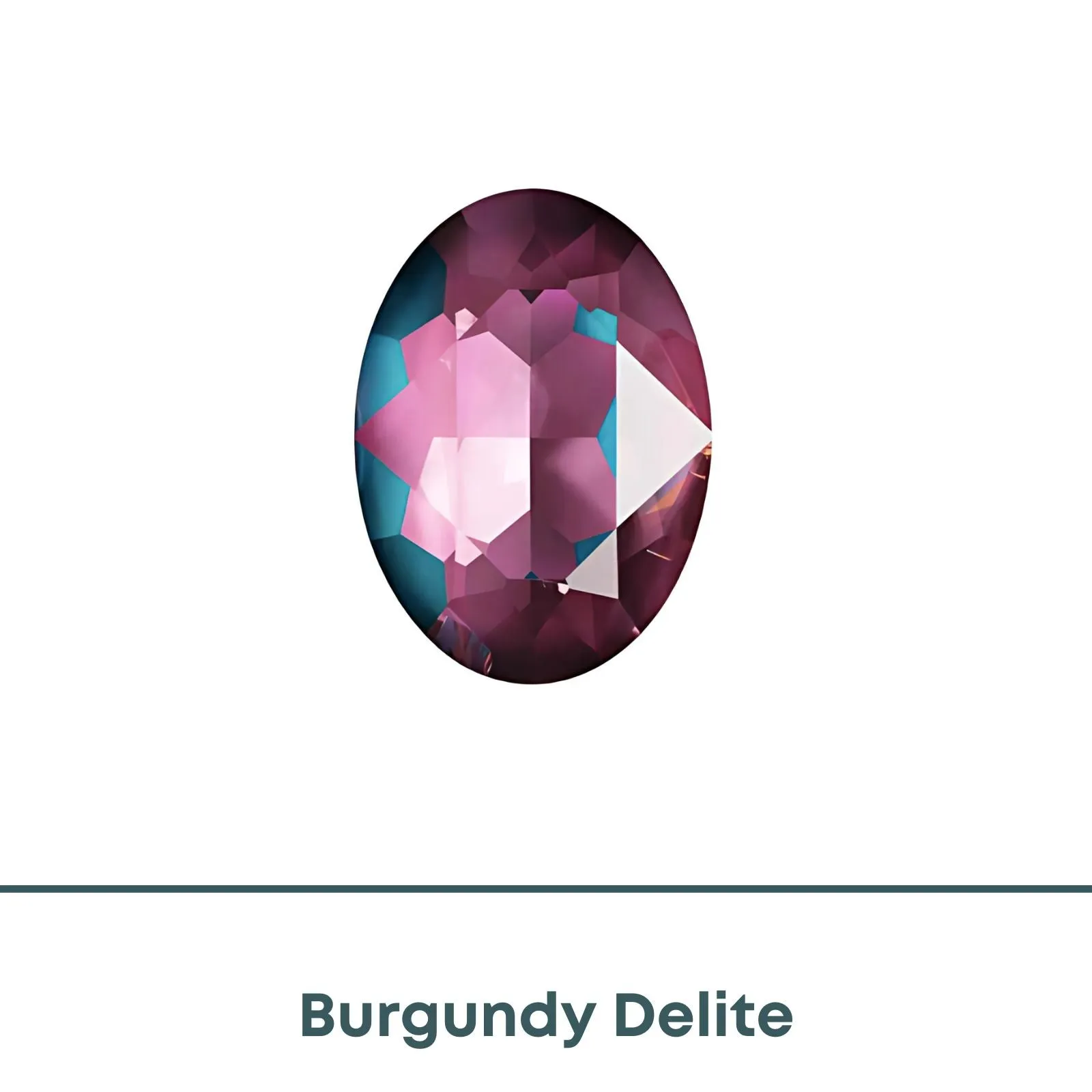 Brilliance Crystal, 4120 (18x13mm) Fancy Stones, Burgundy Delite - Image 2