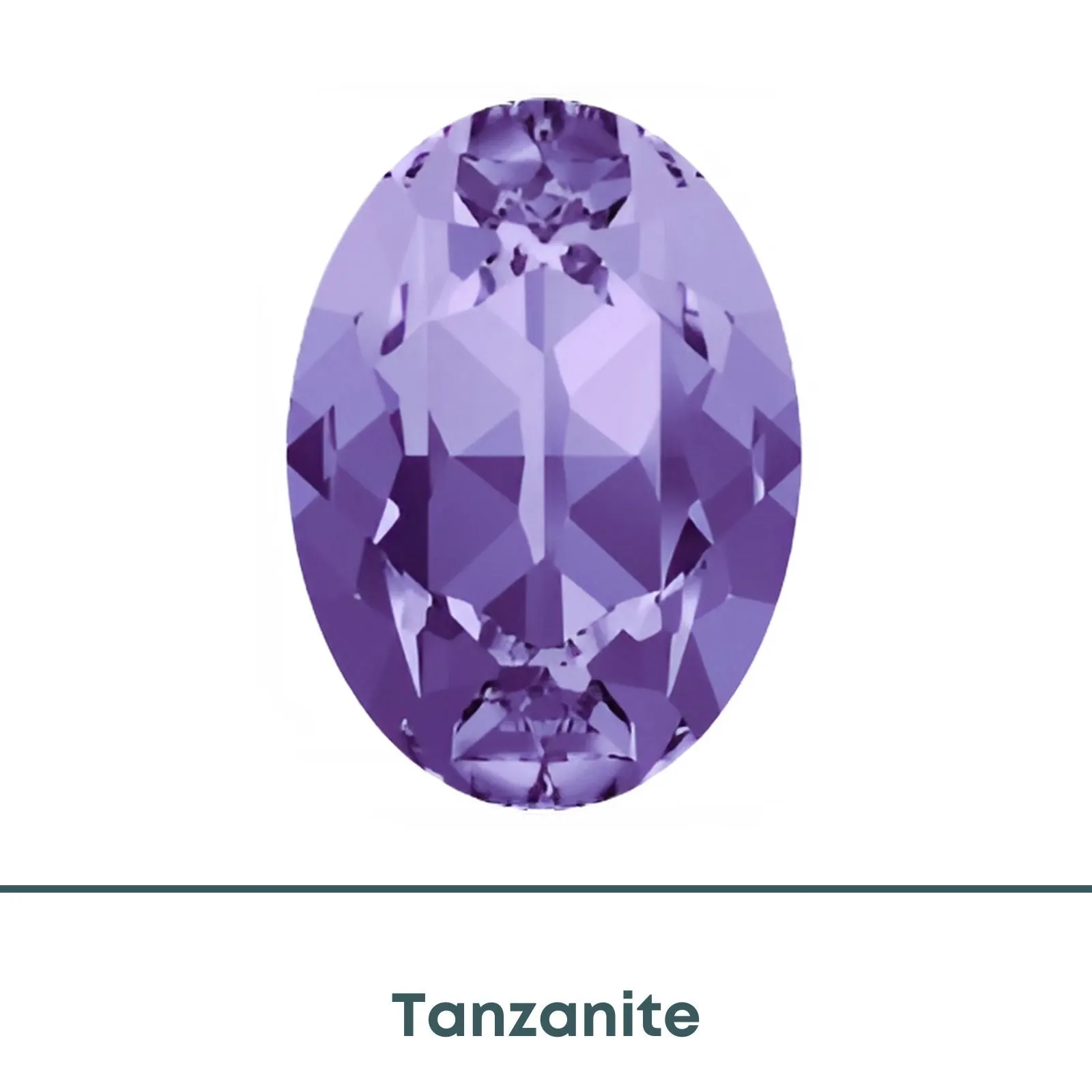 Brilliance Crystal, 4120 (18x13mm) Fancy Stones, Tanzanite - Image 2