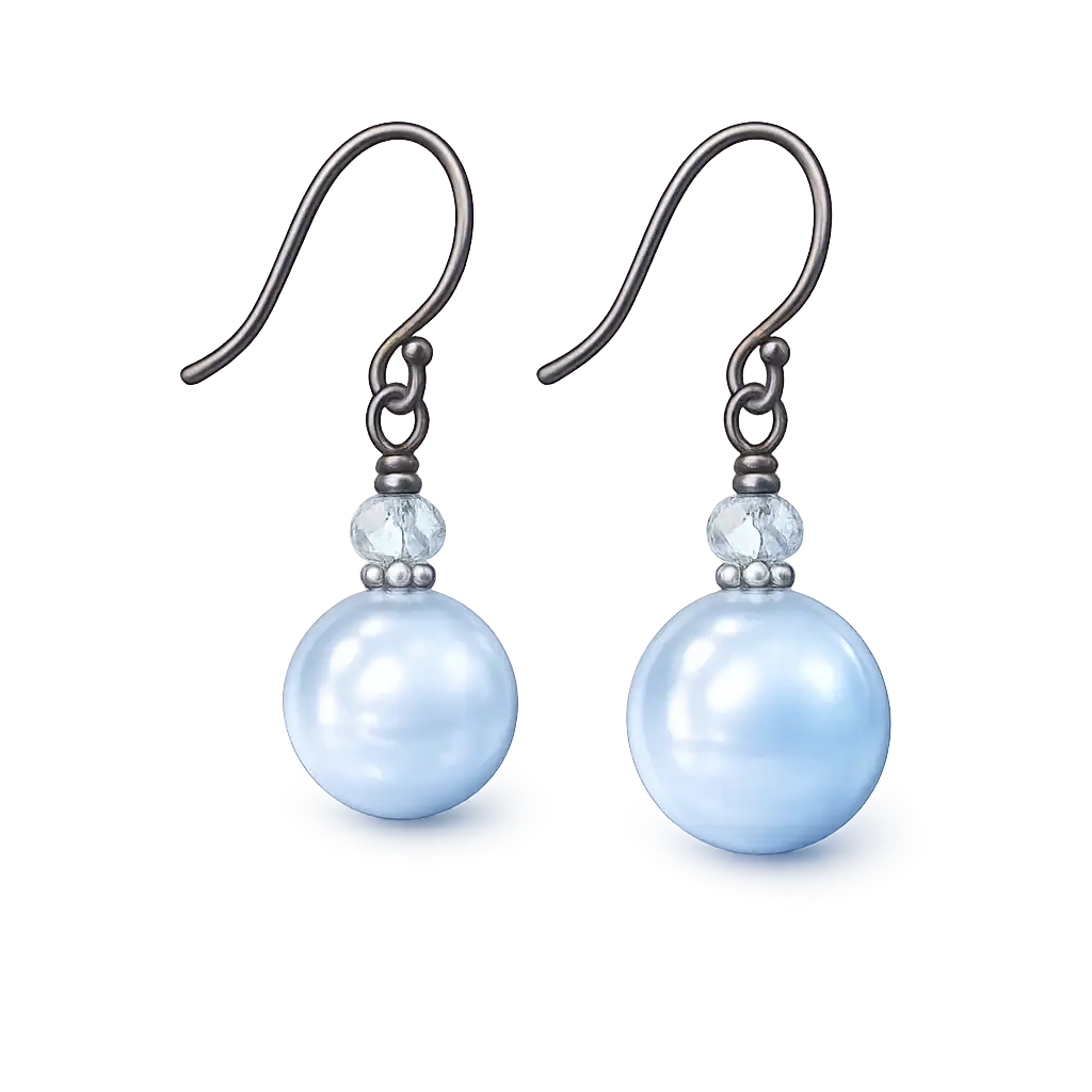 Brilliance Austrian Crystal Pearls 5810, Light Blue - Image 2