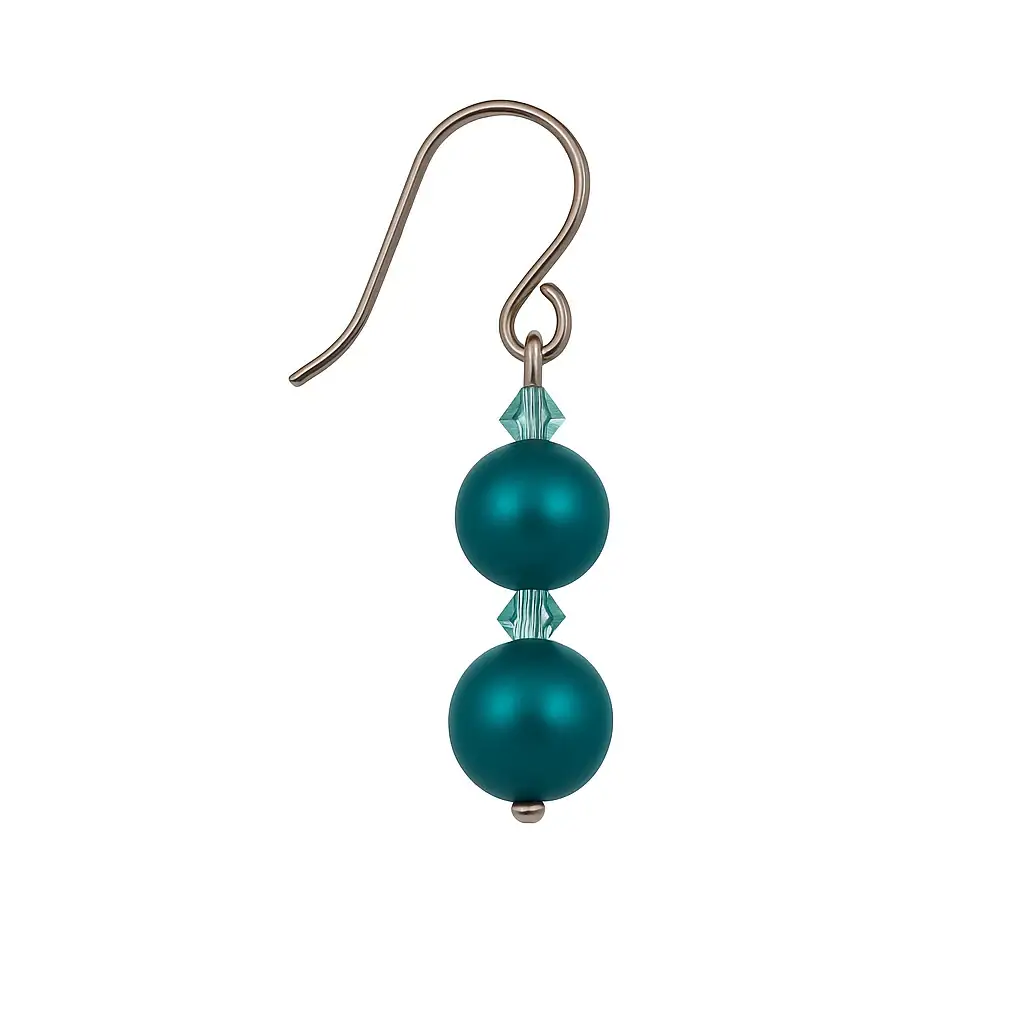 Brilliance Austrian Crystal Pearls 5810, Petrol - Image 3