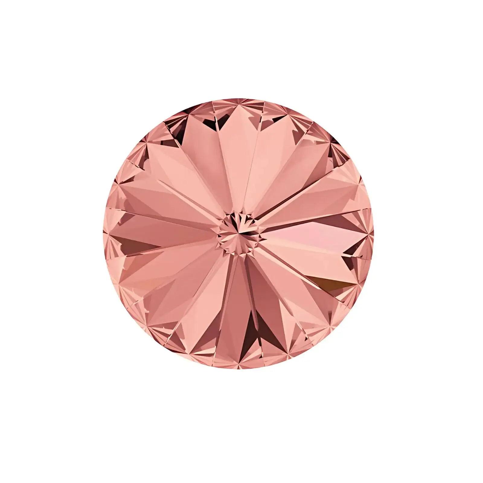 Brilliance Crystal Rivolis, 1122, 12mm, Blush Rose, 2 or 6 pieces
