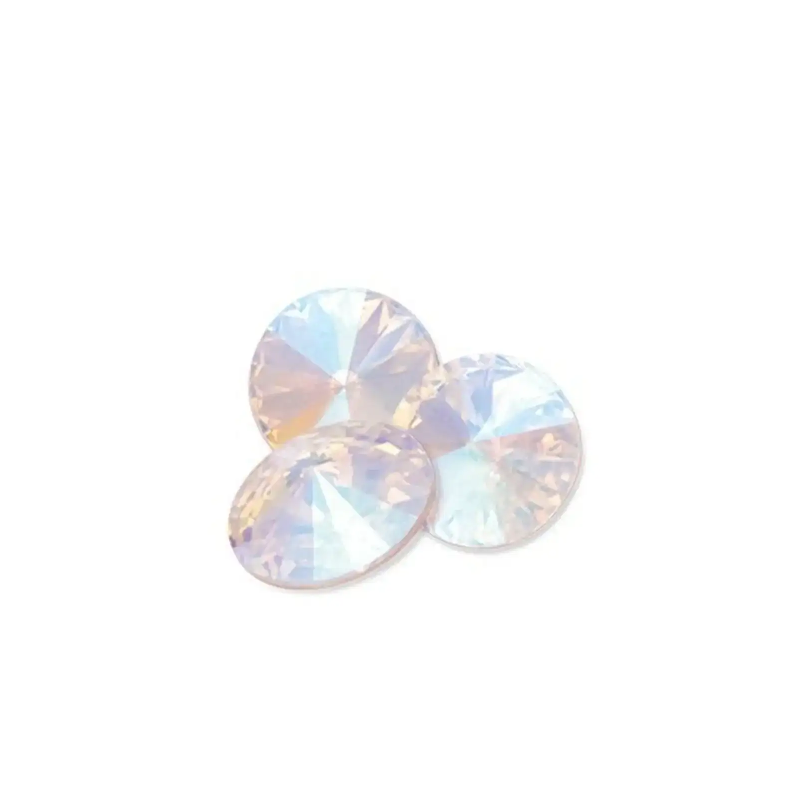Brilliance Crystal Rivolis, 1122, 12mm, Crystal Shimmer, 2 or 6 pieces