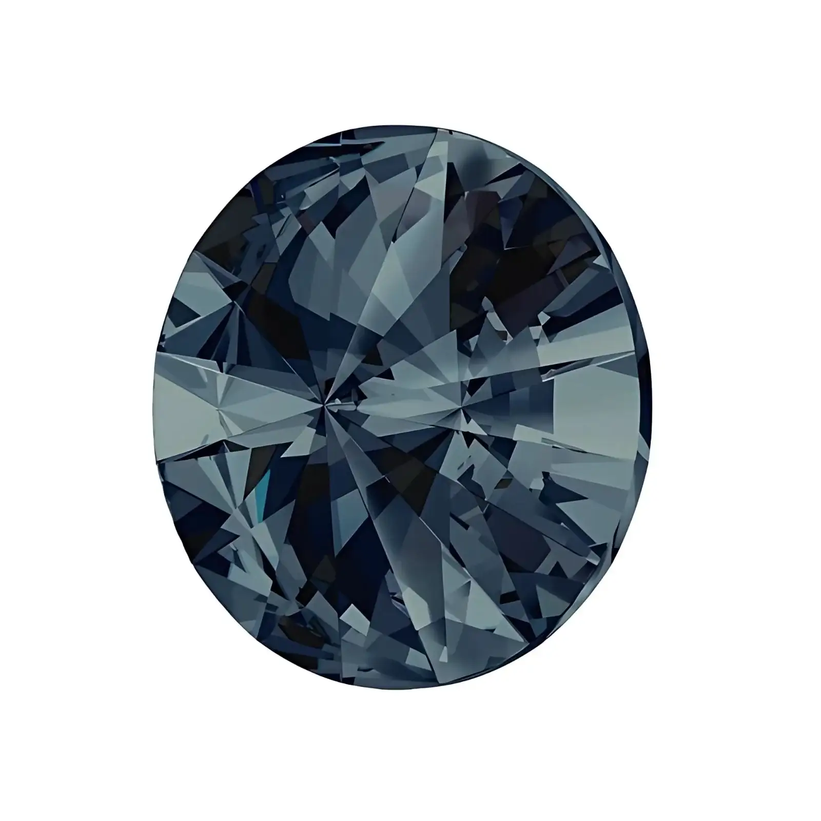 Brilliance Crystal Rivolis, 1122, 12mm, Graphite, 2 or 6 pieces - Image 2