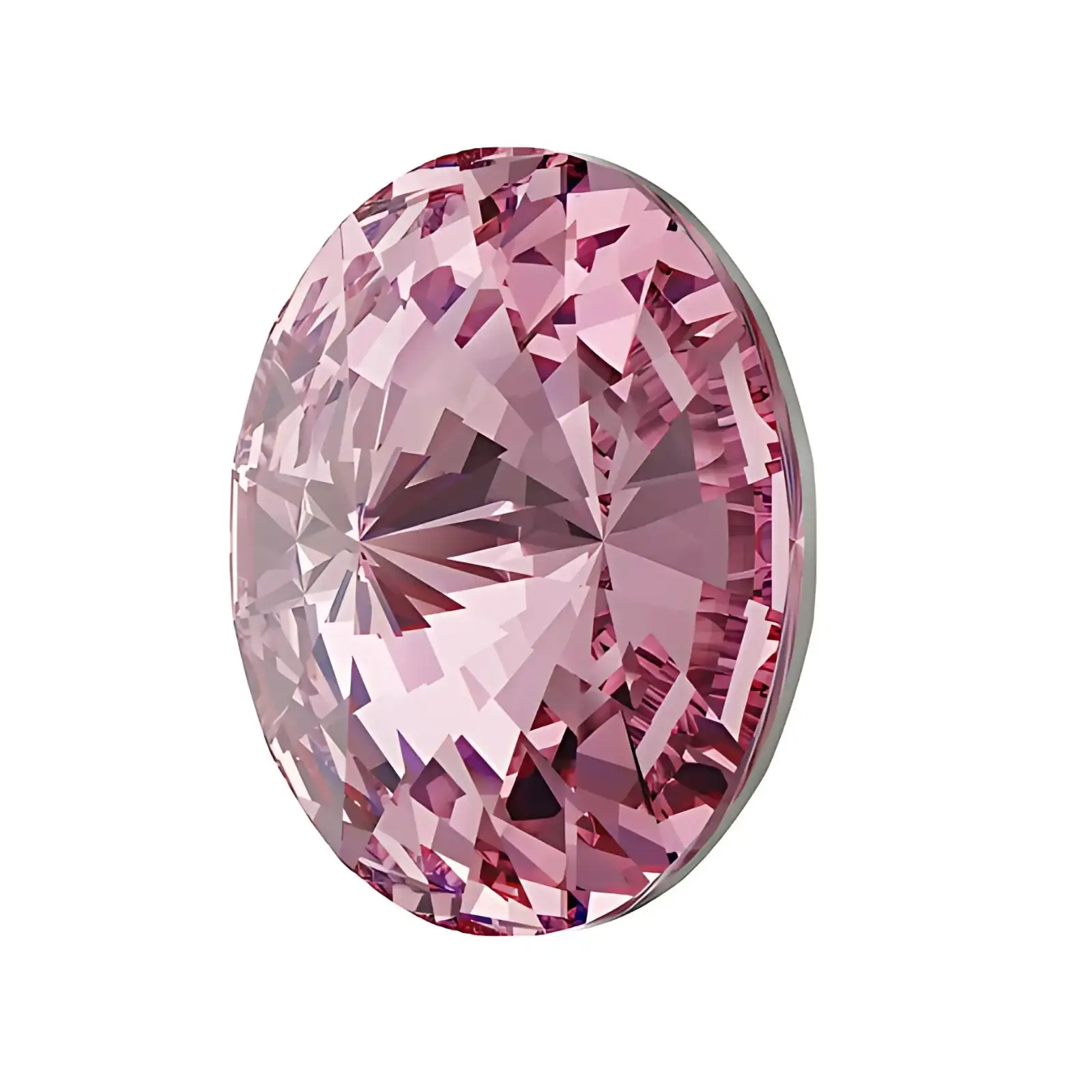 Brilliance Crystal Rivolis, 1122, 12mm, Light Rose - Image 2