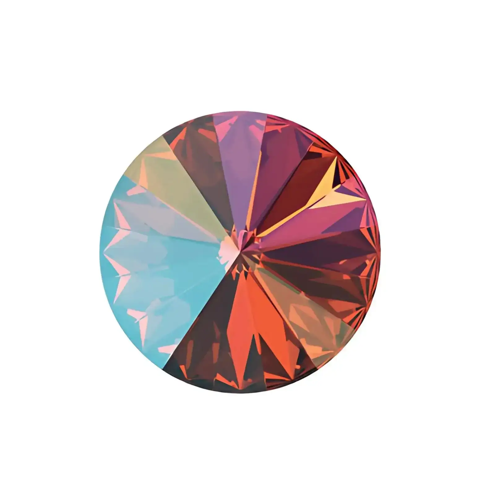 Brilliance Crystal Rivolis, 1122, 12mm, Light Siam Shimmer