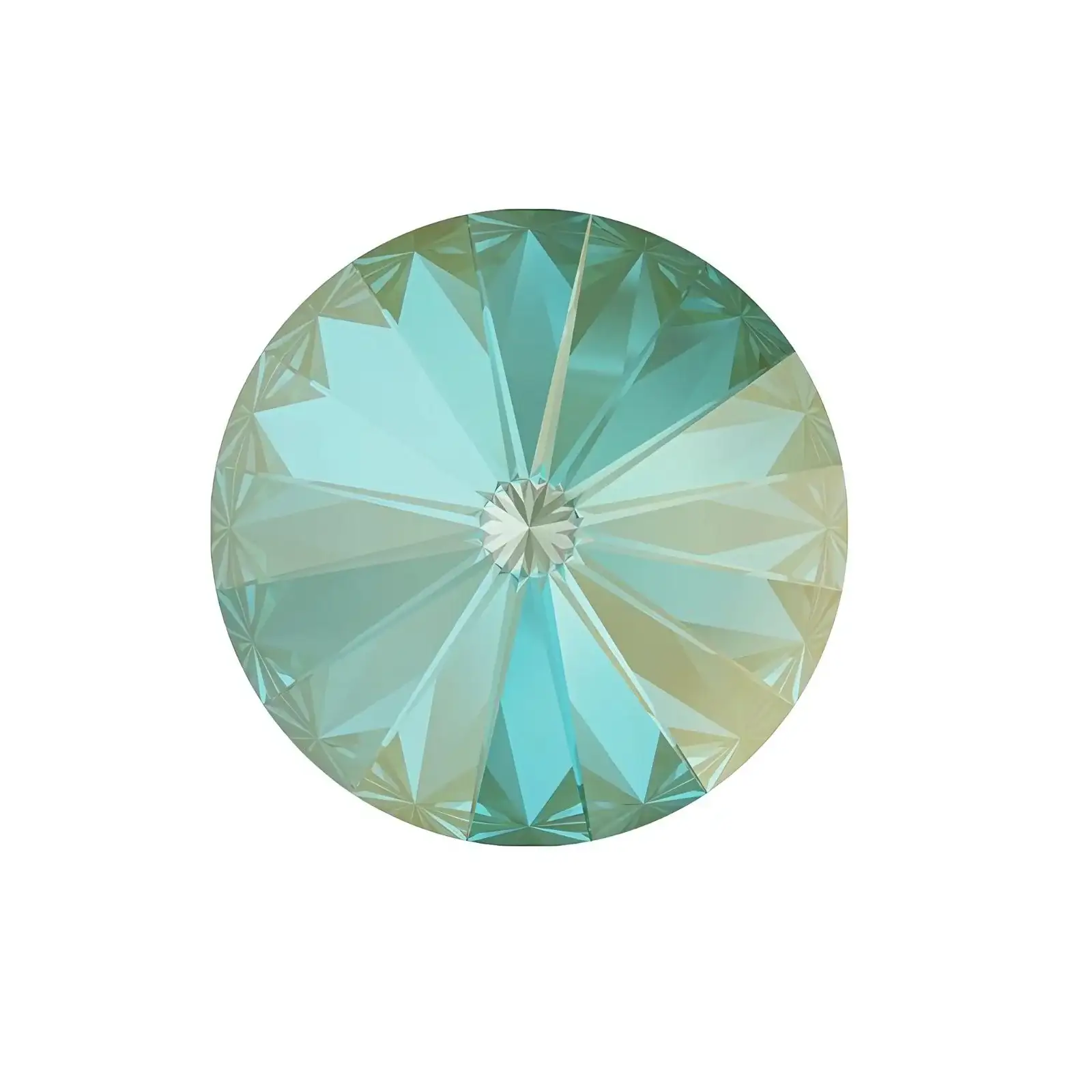 Brilliance Crystal Rivolis, 1122, 12mm, Sage Silky Delite