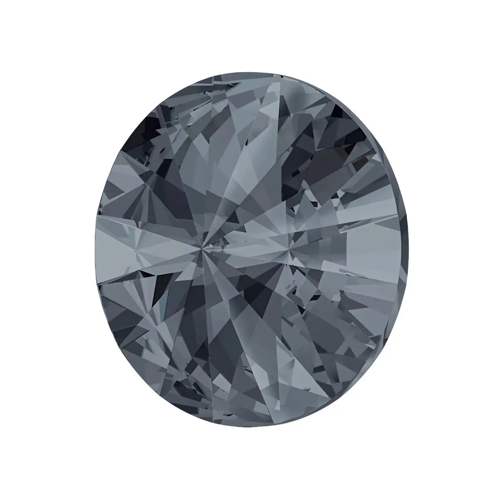 Brilliance Crystal Rivolis, 1122, 12mm, Silver Night, Silver Shade - Image 2