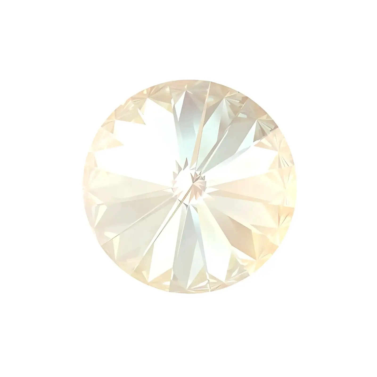 Brilliance Crystal Rivolis, 1122, 14mm, Ivory Cream Delite, 2 or 6 pieces