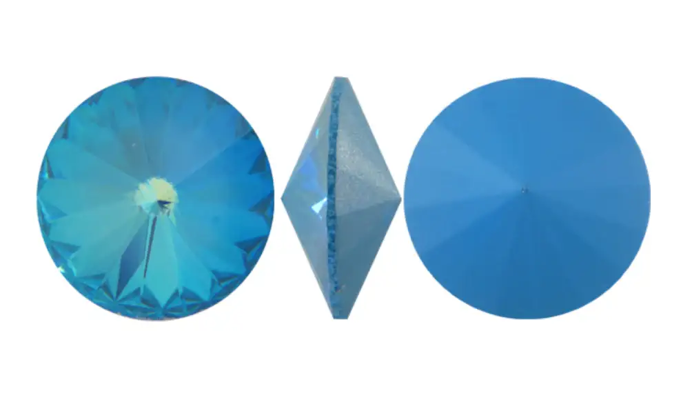 Brilliance Crystal Rivolis, 1122, 14mm, Ultra Blue AB