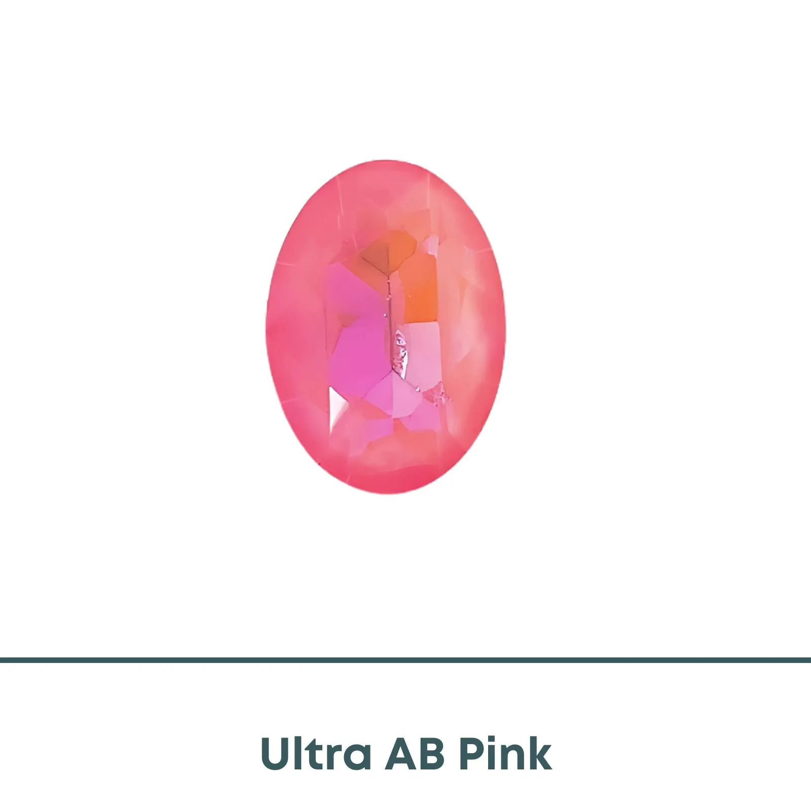 Brilliance Crystal, 4120, Fancy Stones, (18x13mm) Custom Coated, Ultra AB Pink - Image 2
