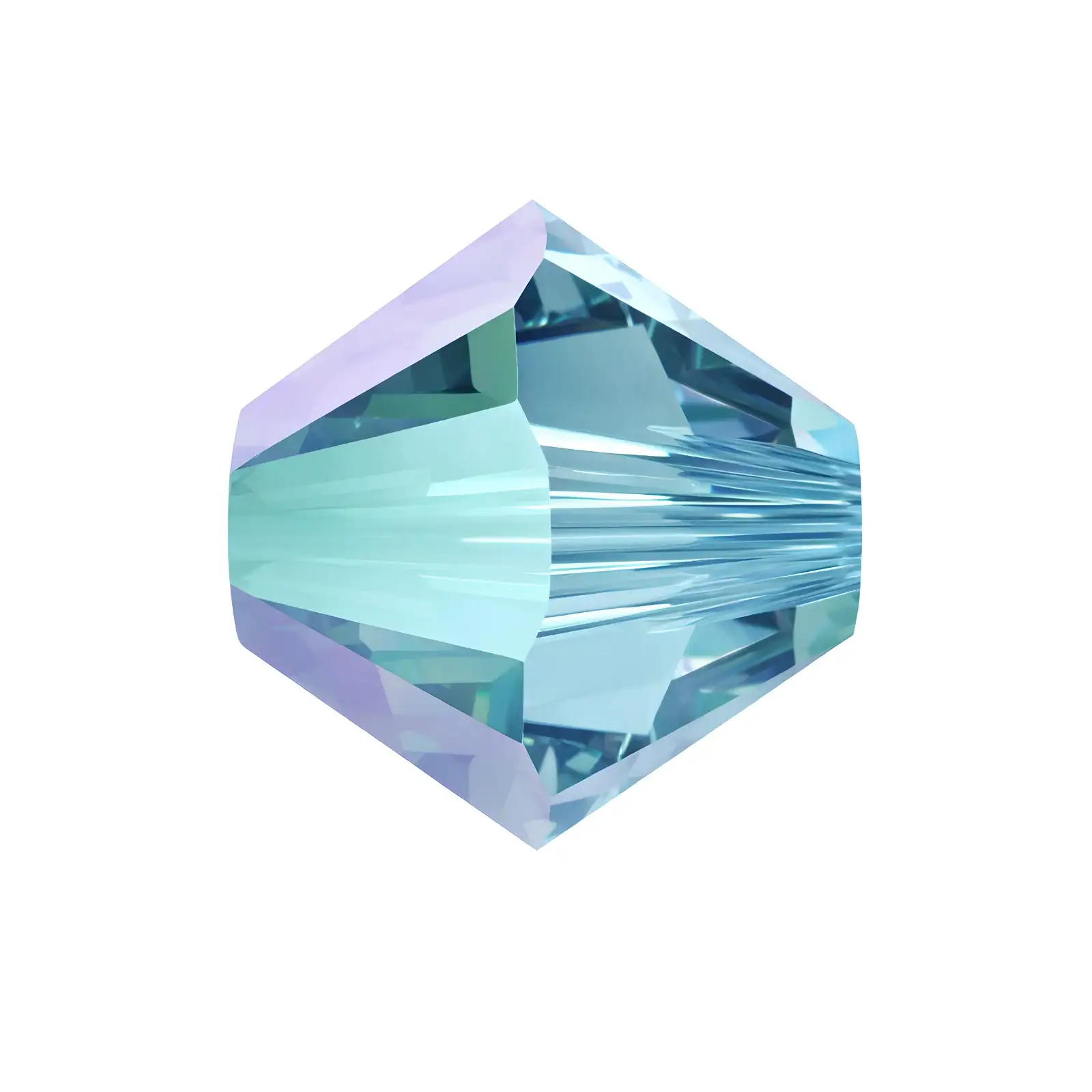 Brilliance Austrian Crystal Bicones 5328, 3mm, Aqua Shimmer