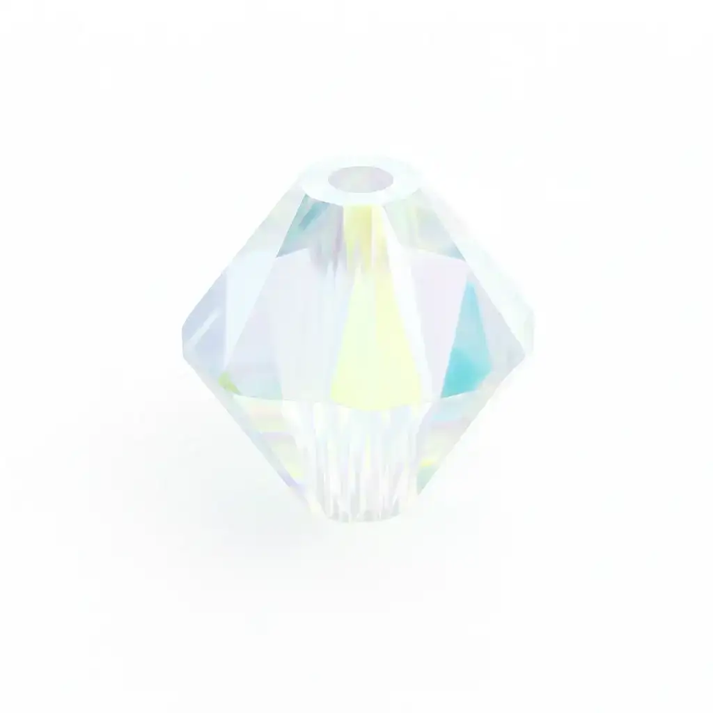 Brilliance Austrian Crystal Bicones 5328, 3mm, Crystal AB 2x