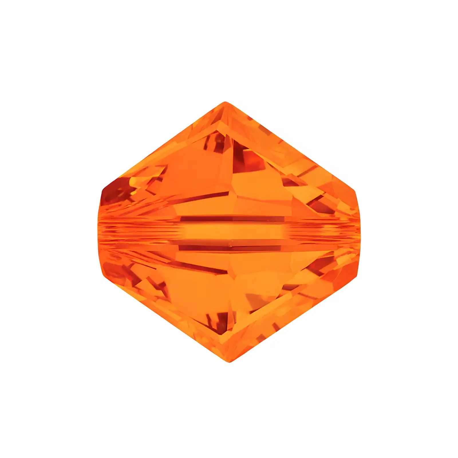 Brilliance Austrian Crystal Bicones 5328, 4mm, Tangerine